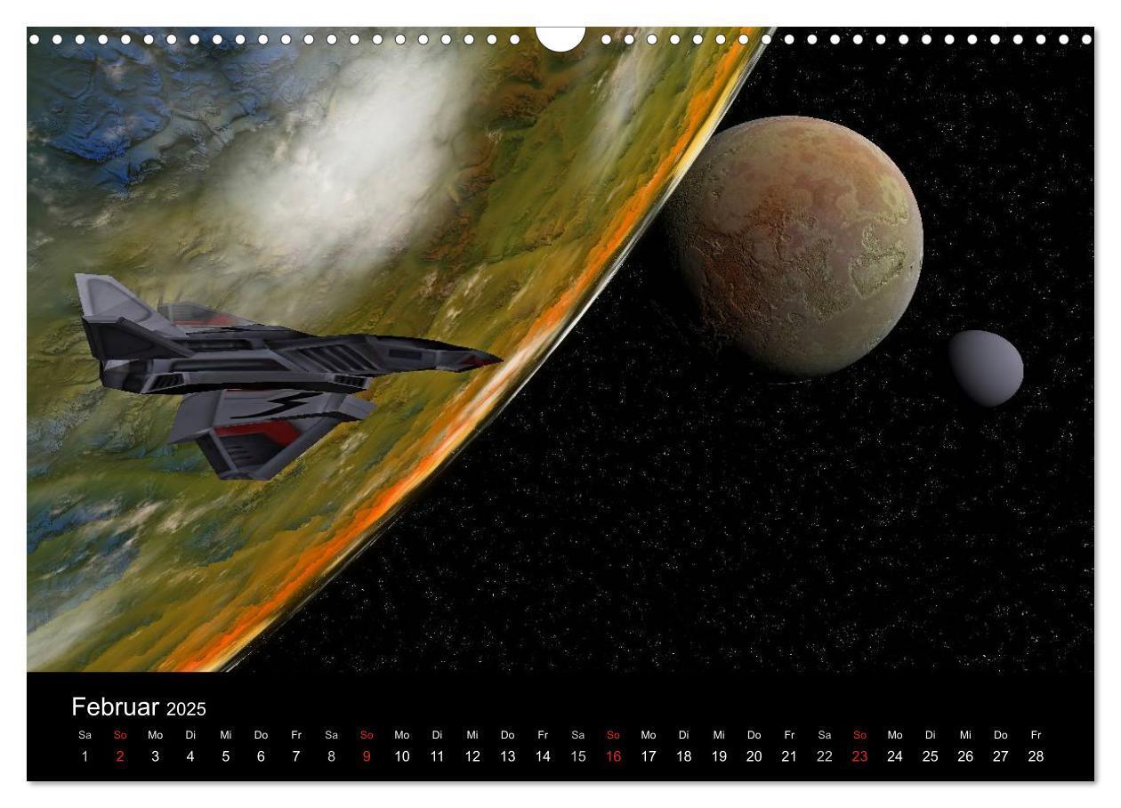 Bild: 9783435697236 | Fantasie-Planeten (Wandkalender 2025 DIN A3 quer), CALVENDO...