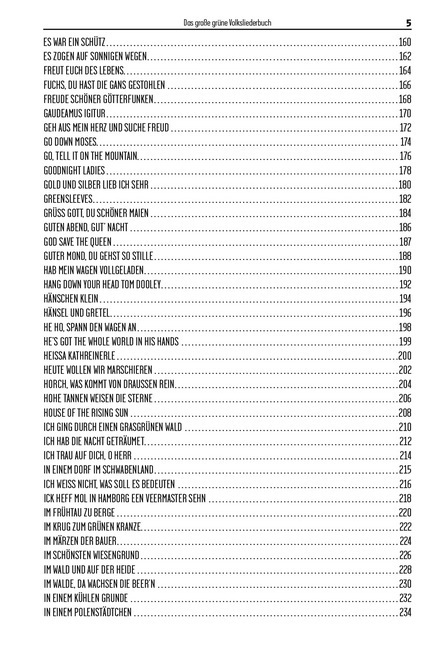 Bild: 9783865439840 | Das Große Grüne Volksliederbuch, Gitarre | 200 Lieder | Spiralbindung