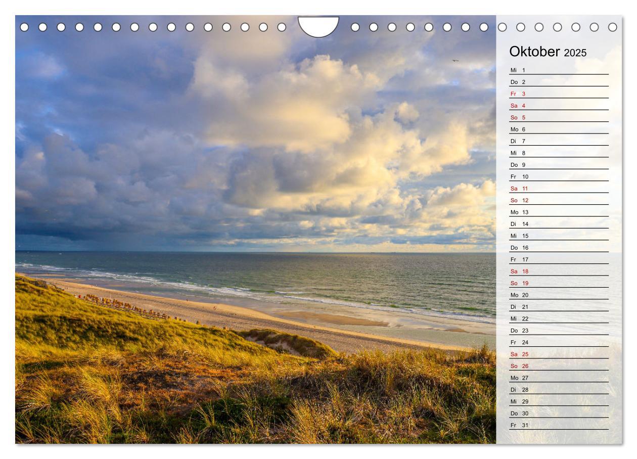 Bild: 9783383848353 | Sylt - Magie der Abendstunden (Wandkalender 2025 DIN A4 quer),...