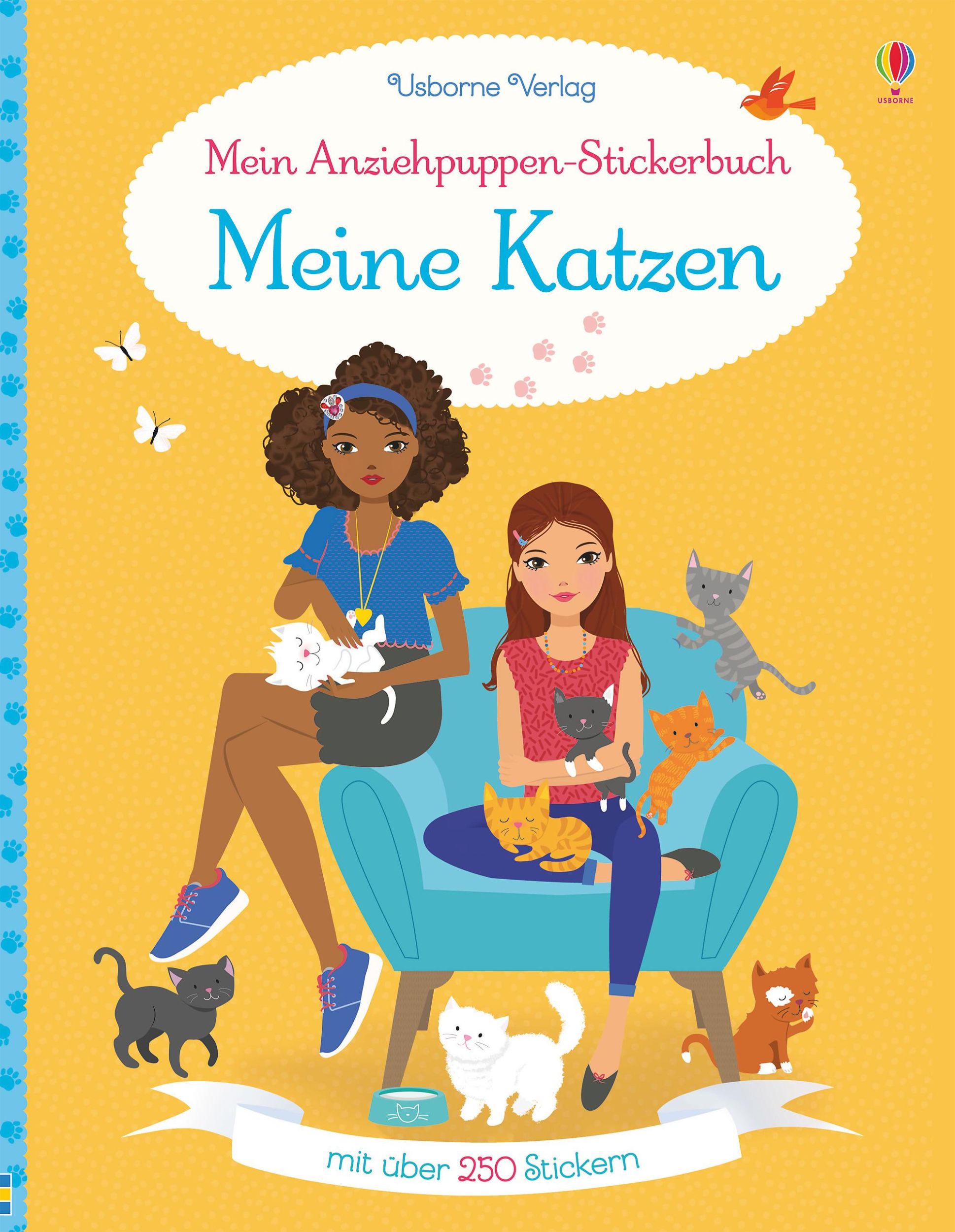 Cover: 9781789410938 | Mein Anziehpuppen-Stickerbuch: Meine Katzen | Lucy Bowman | Buch