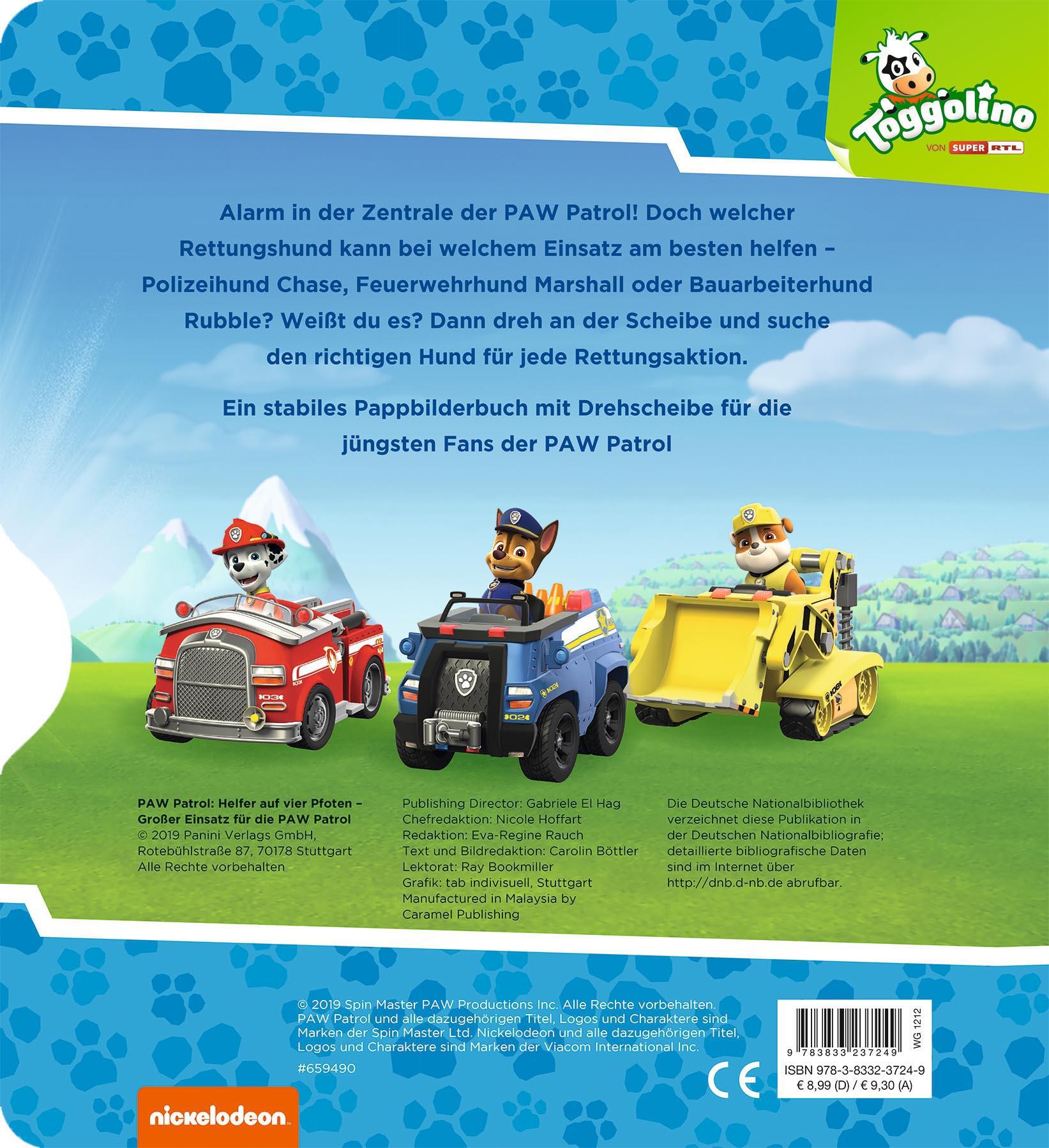 Rückseite: 9783833237249 | PAW Patrol: Großer Einsatz für die Paw Patrol | Carolin Böttler | Buch