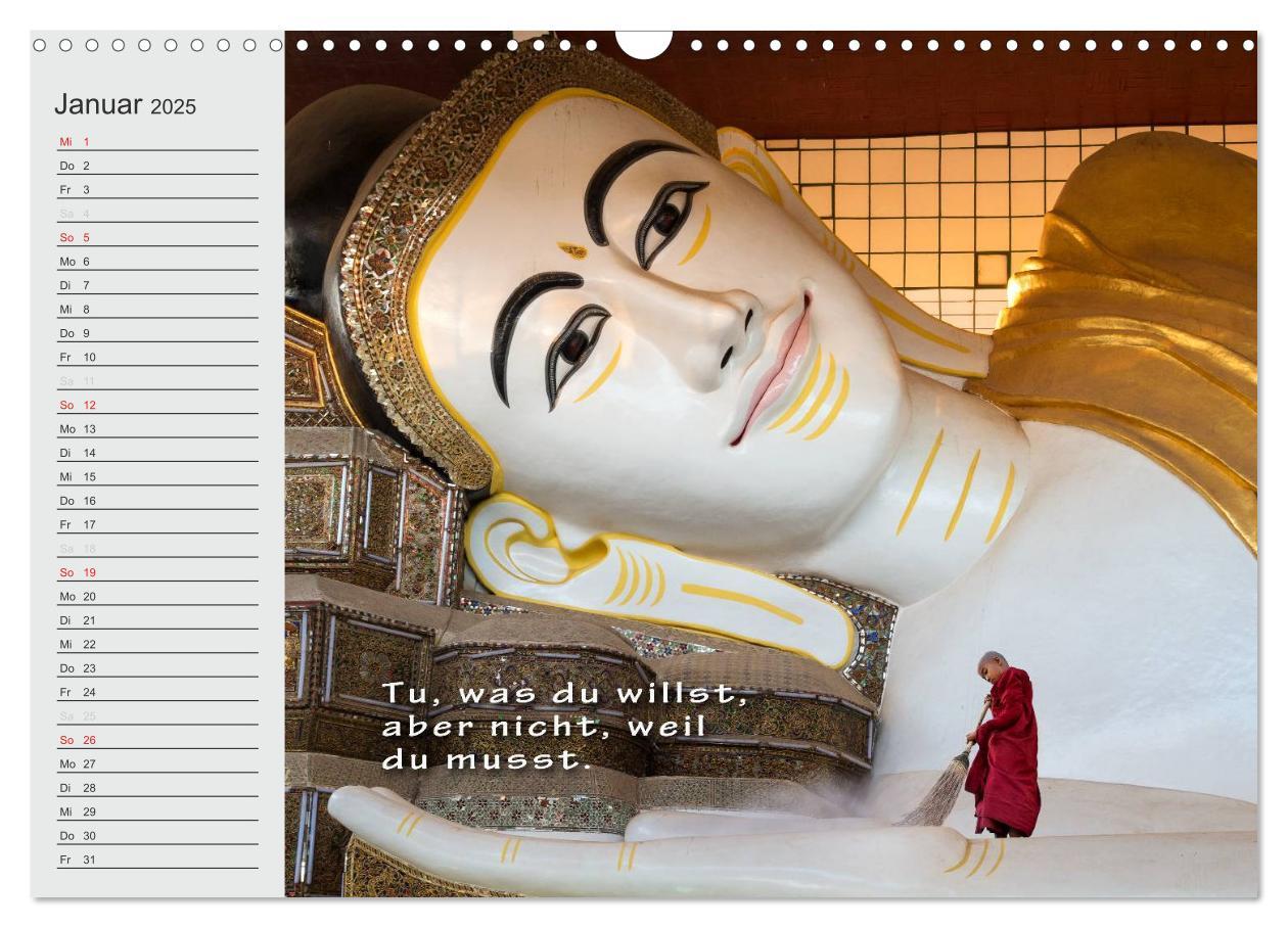 Bild: 9783435550944 | BUDDHA Buddhistische Weisheiten (Wandkalender 2025 DIN A3 quer),...