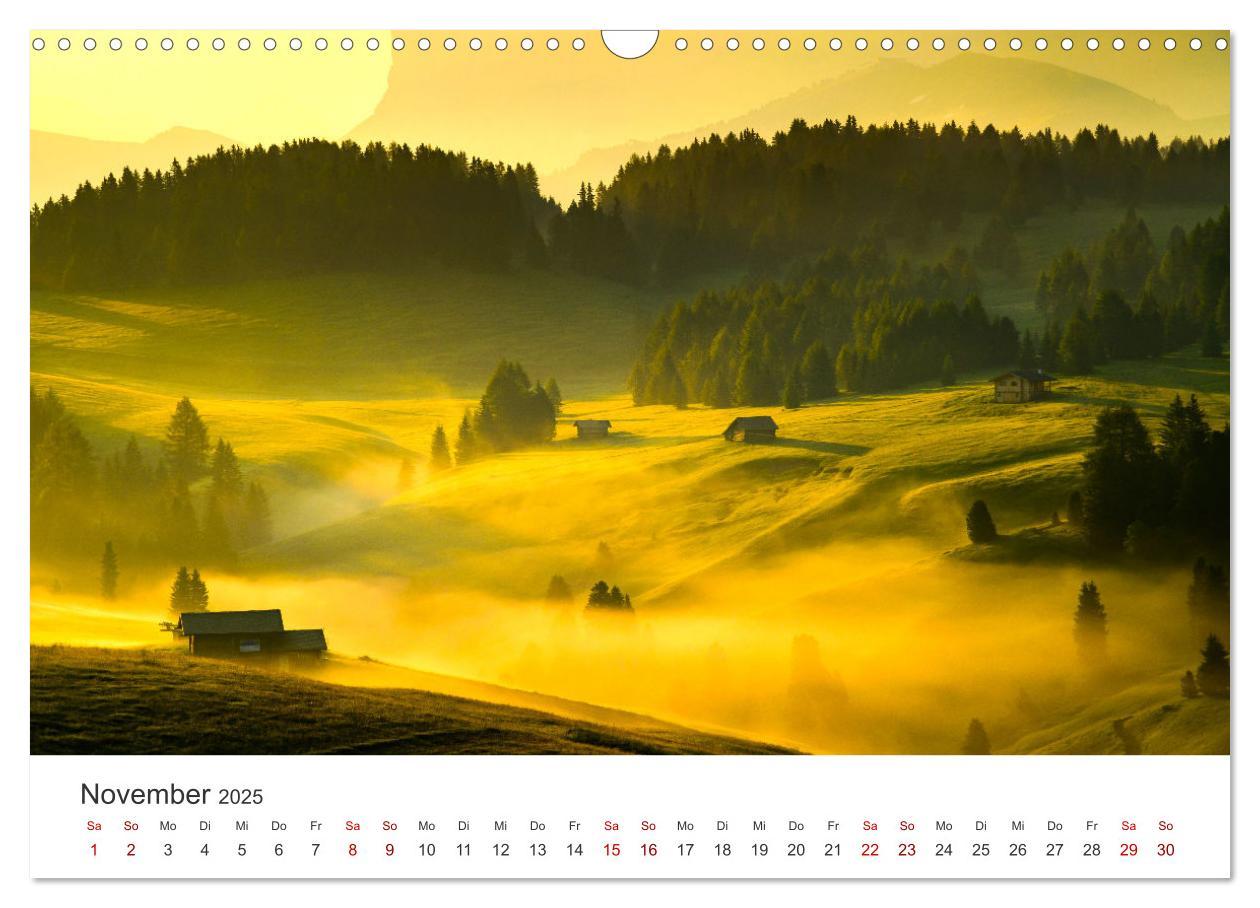 Bild: 9783383926808 | Seiser Alm - Im Herzen der Dolomiten. (Wandkalender 2025 DIN A3...