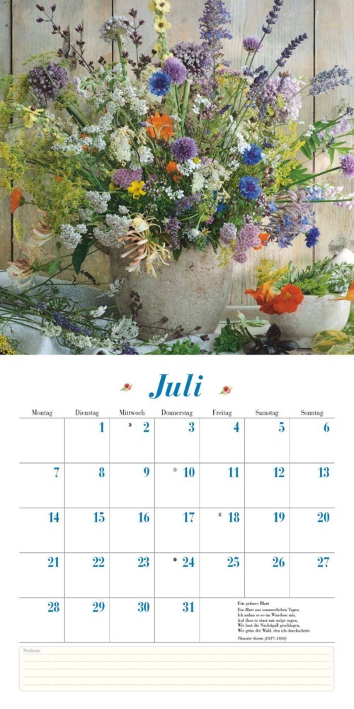 Bild: 4250809652832 | DUMONT - Blumenliebe 2025 Broschürenkalender, 30x30cm, Kalender mit...