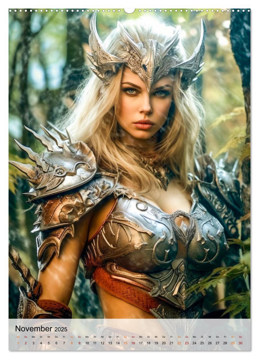 Bild: 9783435866786 | Fantasy Queens (Wandkalender 2025 DIN A2 hoch), CALVENDO...