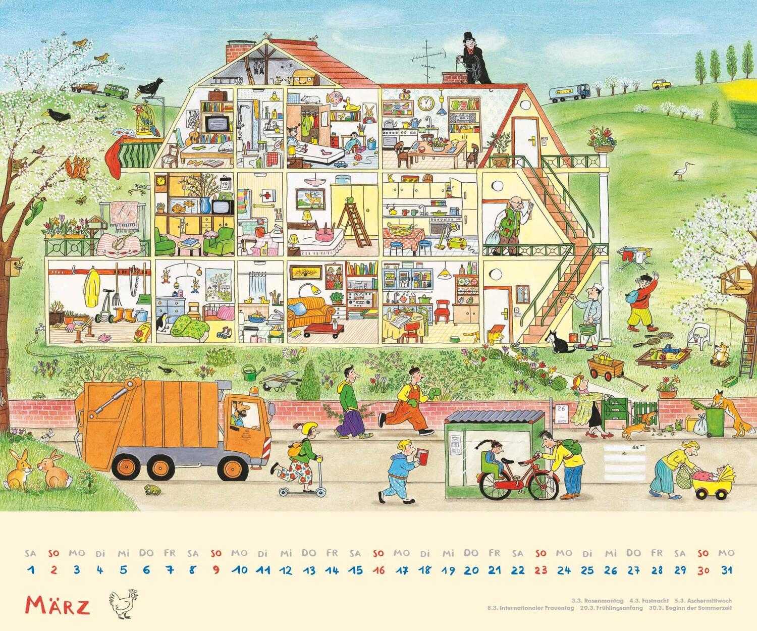 Bild: 4250809653143 | Wimmel-Kalender 2025 - DUMONT Kinderkalender - Wandkalender 60 x 50...