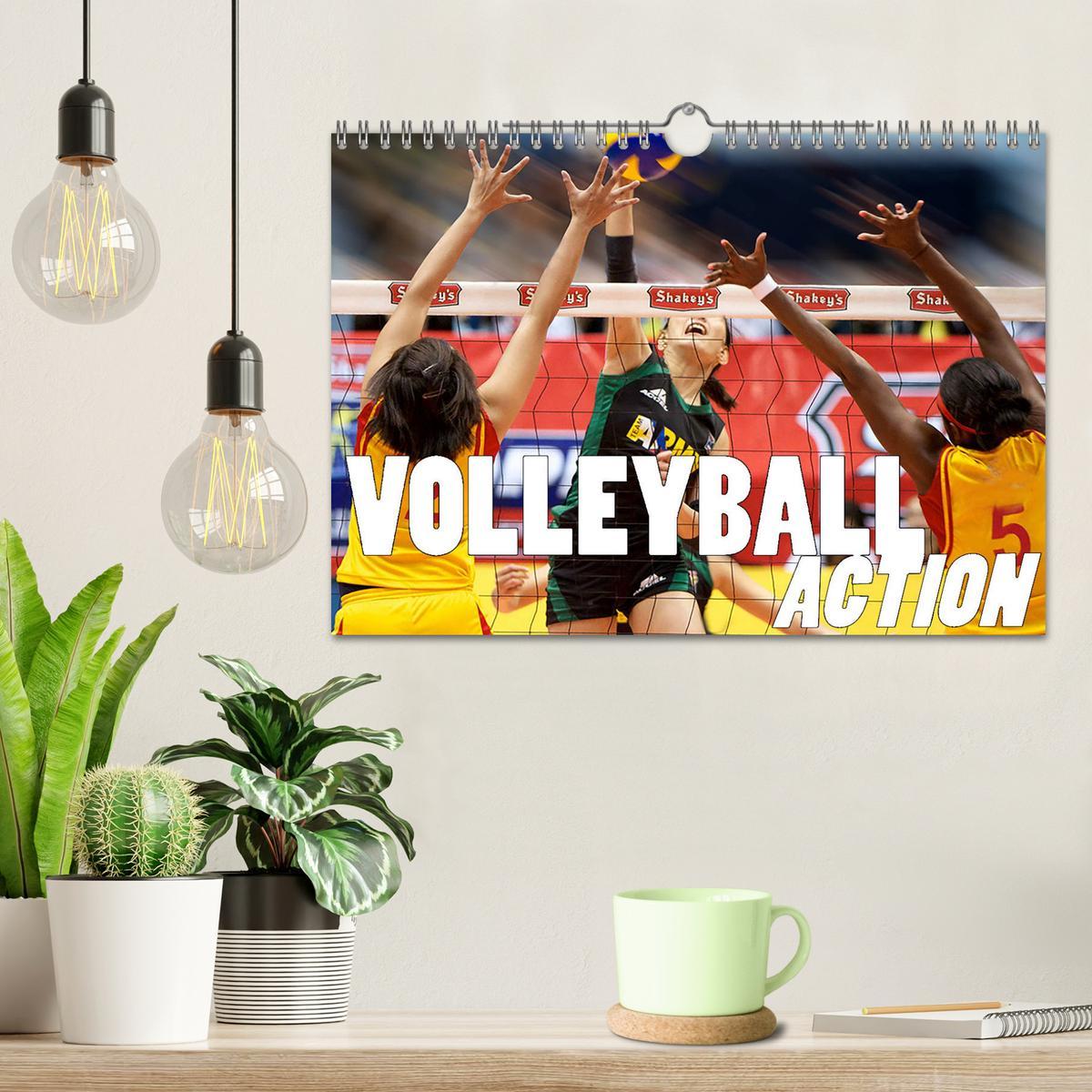 Bild: 9783435420346 | Volleyball Action (Wandkalender 2025 DIN A4 quer), CALVENDO...