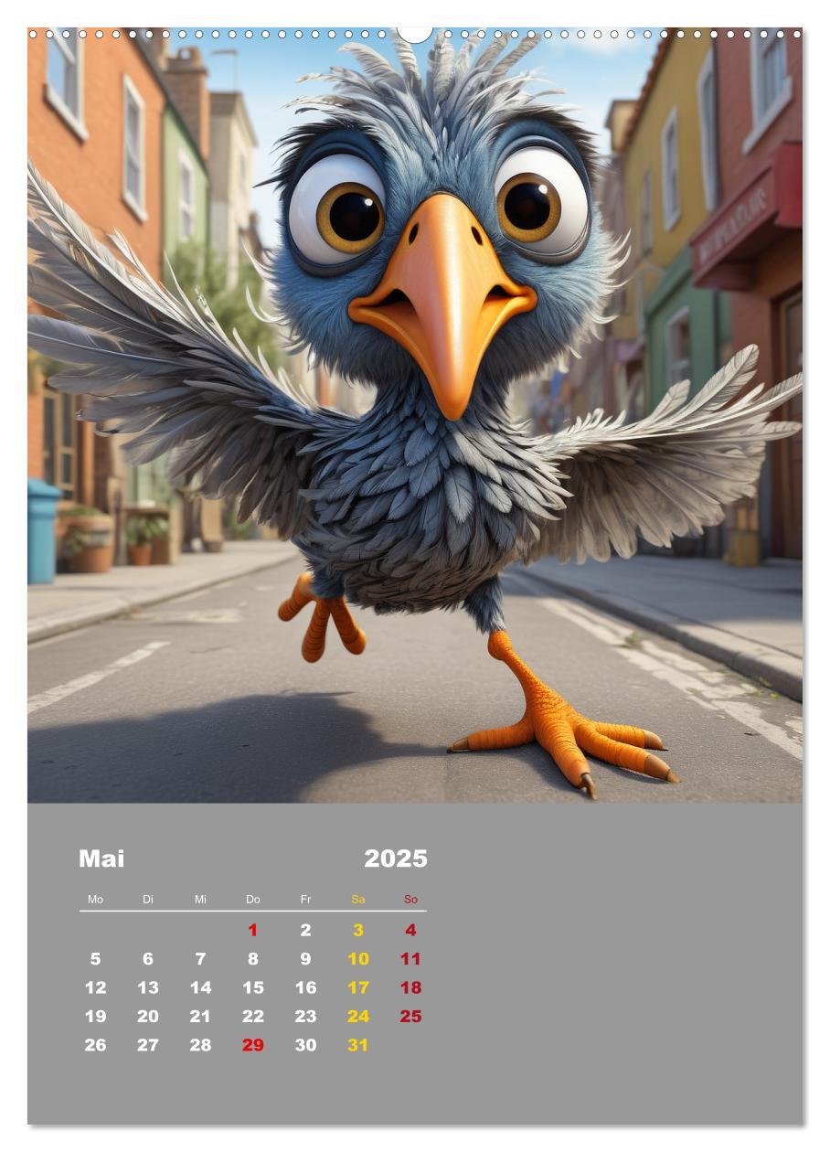 Bild: 9783457150290 | Diese schrägen Vögel (Wandkalender 2025 DIN A2 hoch), CALVENDO...