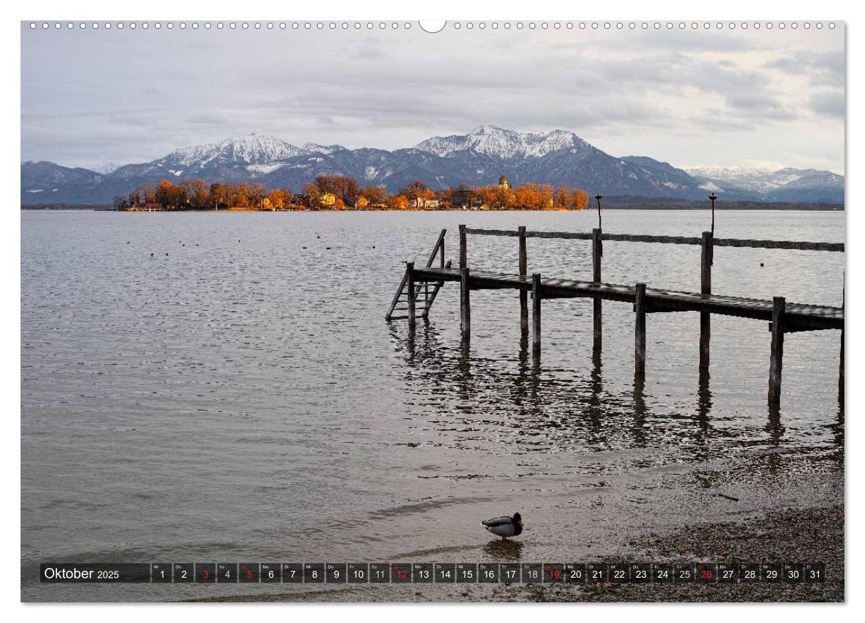 Bild: 9783435730896 | Stille Tage am Chiemsee (Wandkalender 2025 DIN A2 quer), CALVENDO...