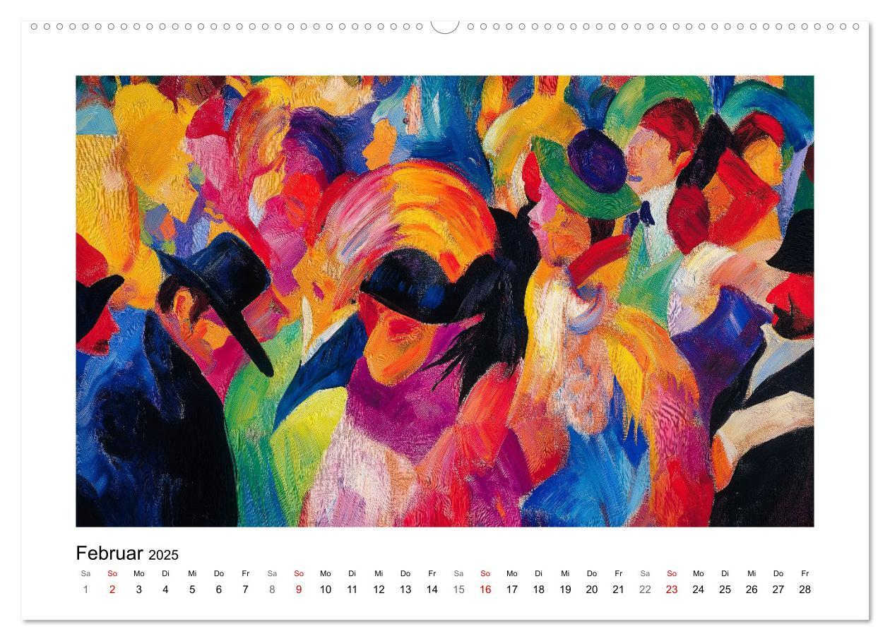 Bild: 9783457238219 | Expressionistisch durchs Jahr (Wandkalender 2025 DIN A2 quer),...