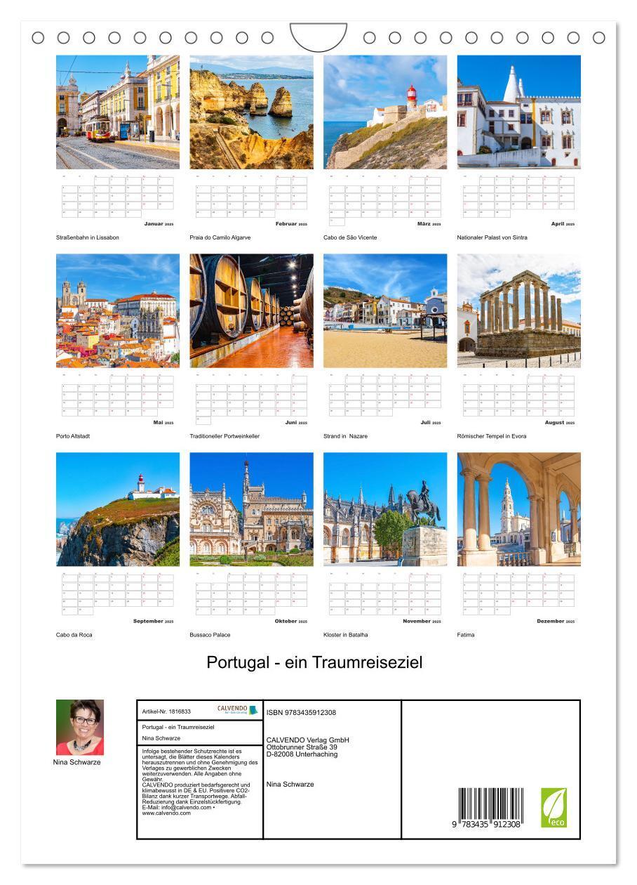 Bild: 9783435912308 | Portugal - ein Traumreiseziel (Wandkalender 2025 DIN A4 hoch),...