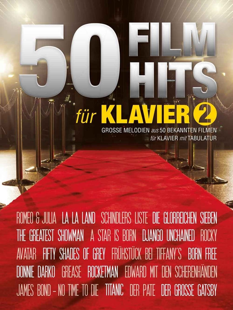 Cover: 9783954562985 | 50 Filmhits Band 2 für Klavier mit Akkorden und Text | Buch | 2022