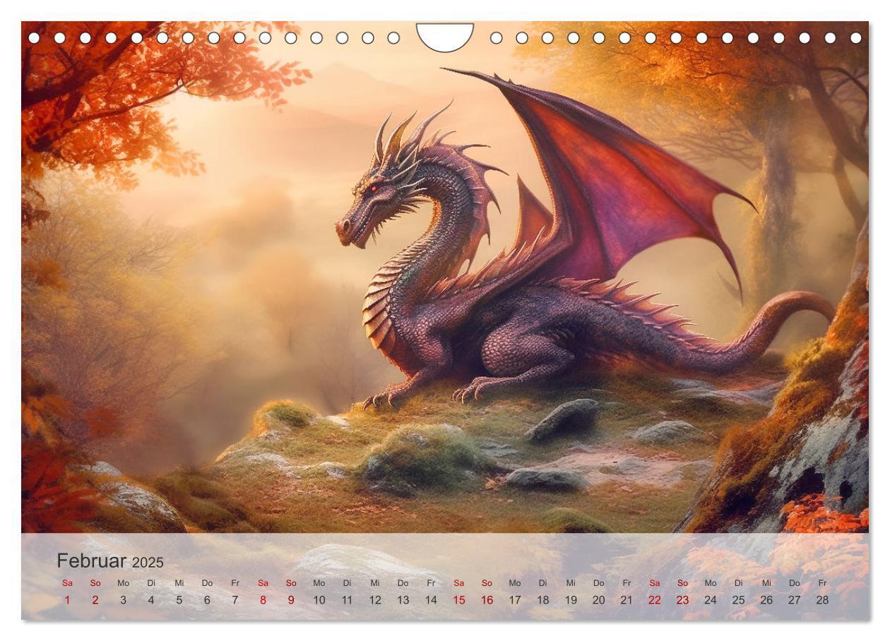 Bild: 9783383835506 | Im Land der schönen Drachen (Wandkalender 2025 DIN A4 quer),...