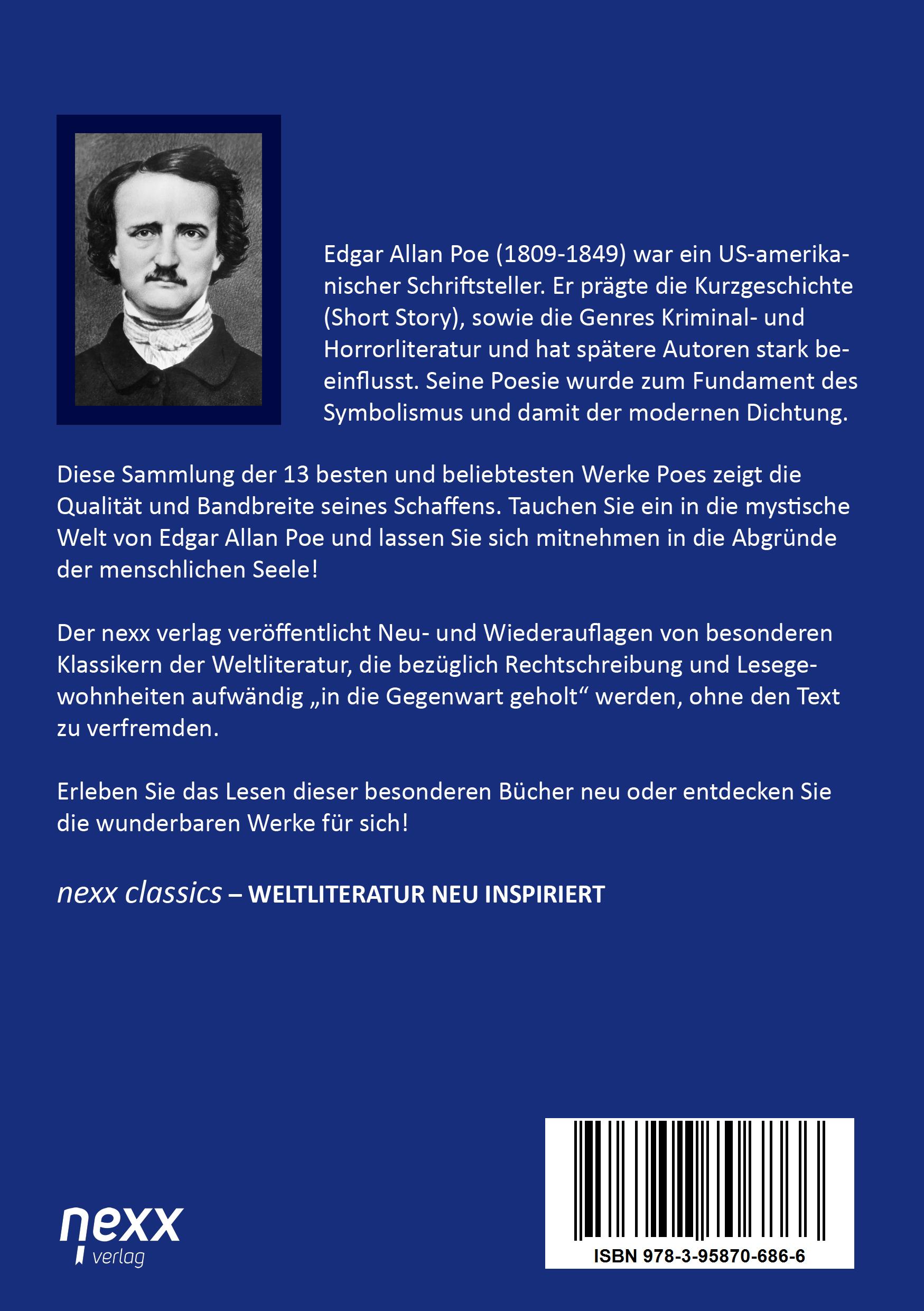 Rückseite: 9783958706866 | Das Beste | Edgar Allan Poe | Taschenbuch | 312 S. | Deutsch | 2024