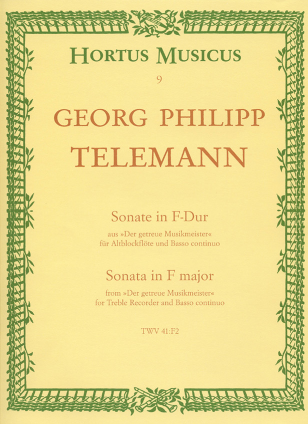 Cover: 9790006000104 | Sonata In F | Georg Philipp Telemann | Buch + Einzelstimme(n)