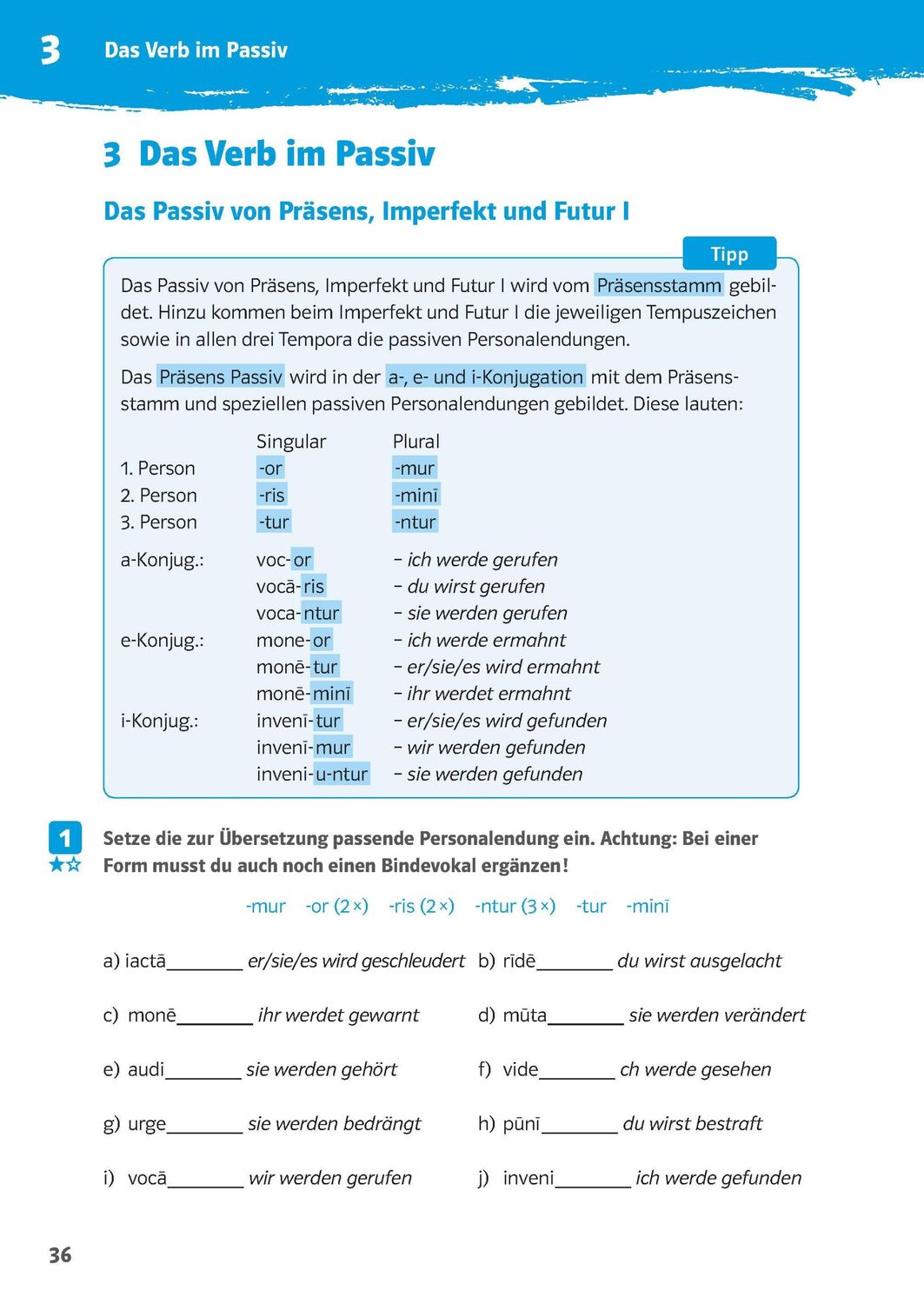 Bild: 9783129275474 | Klett 10-Minuten-Training Latein Grammatik Verben konjugieren 1./2....