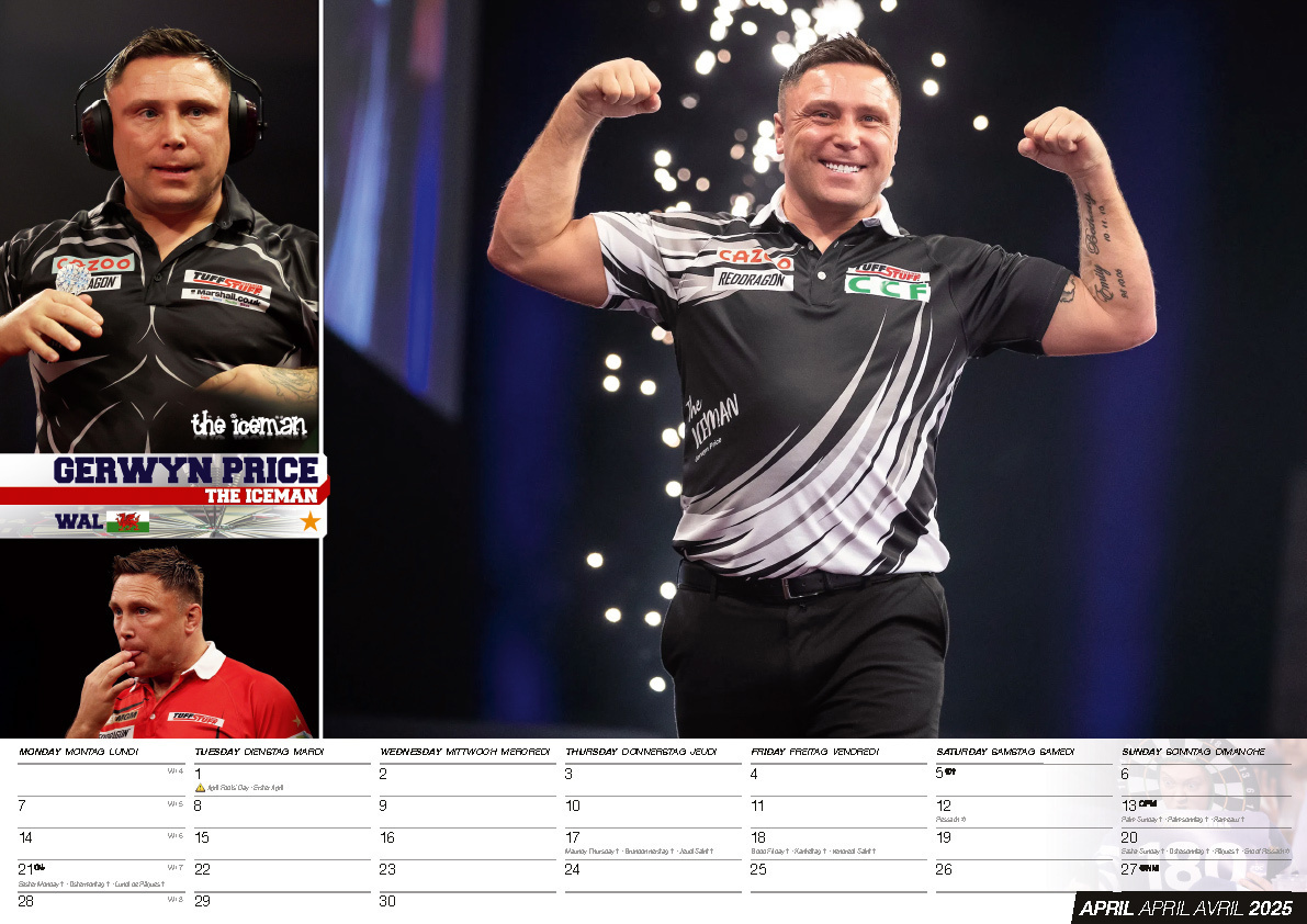 Bild: 9798893610222 | Darts Kalender 2025 | Kalender | 14 S. | Deutsch | 2025