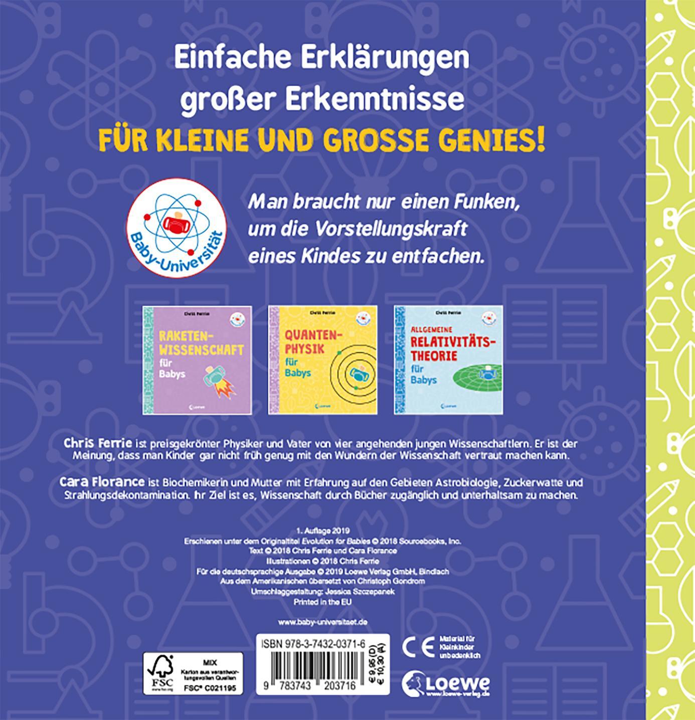 Rückseite: 9783743203716 | Baby-Universität - Evolution für Babys | Chris Ferrie (u. a.) | Buch