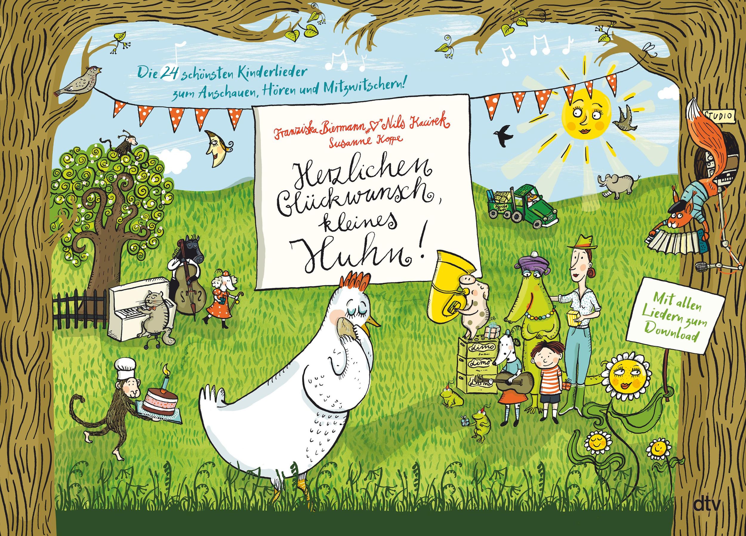 Cover: 9783423765534 | Herzlichen Glückwunsch, kleines Huhn! Die 24 schönsten Kinderlieder...