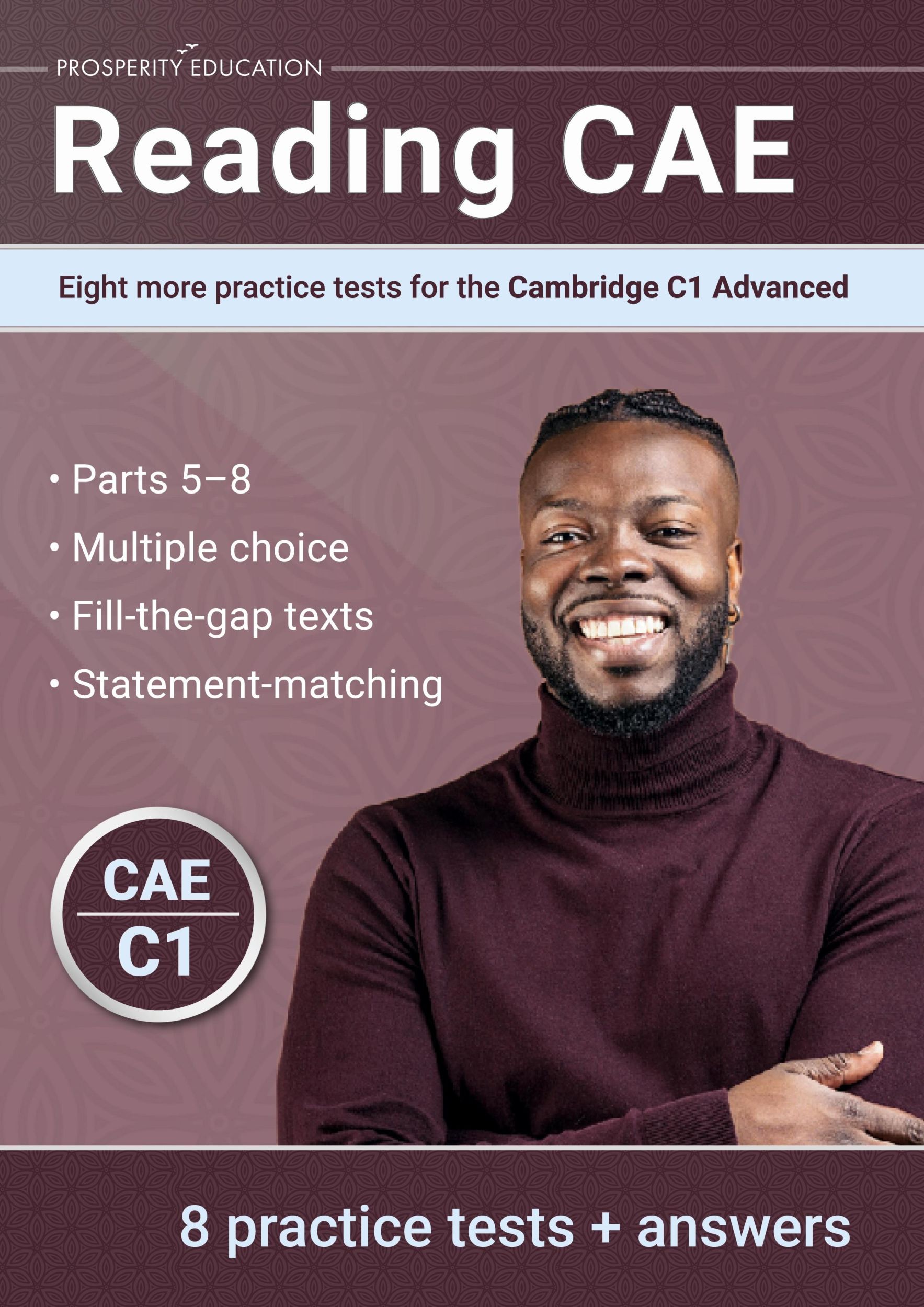 Cover: 9781915654090 | Reading CAE | Eight more practice tests for the Cambridge C1 Advanced