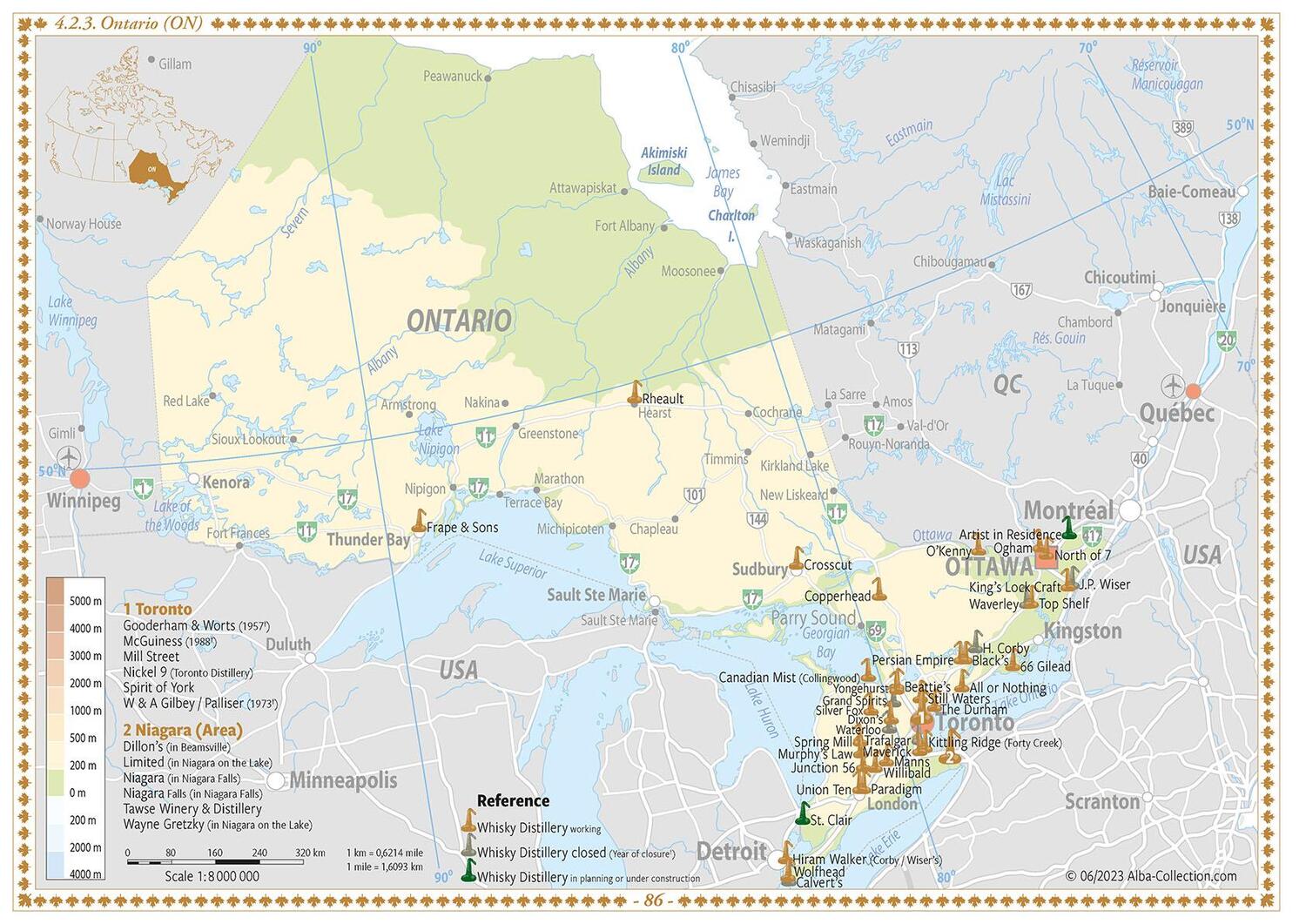 Bild: 9783944148939 | Whiskey Atlas North America 2023 | Rüdiger Jörg Hirst | Buch | 2023