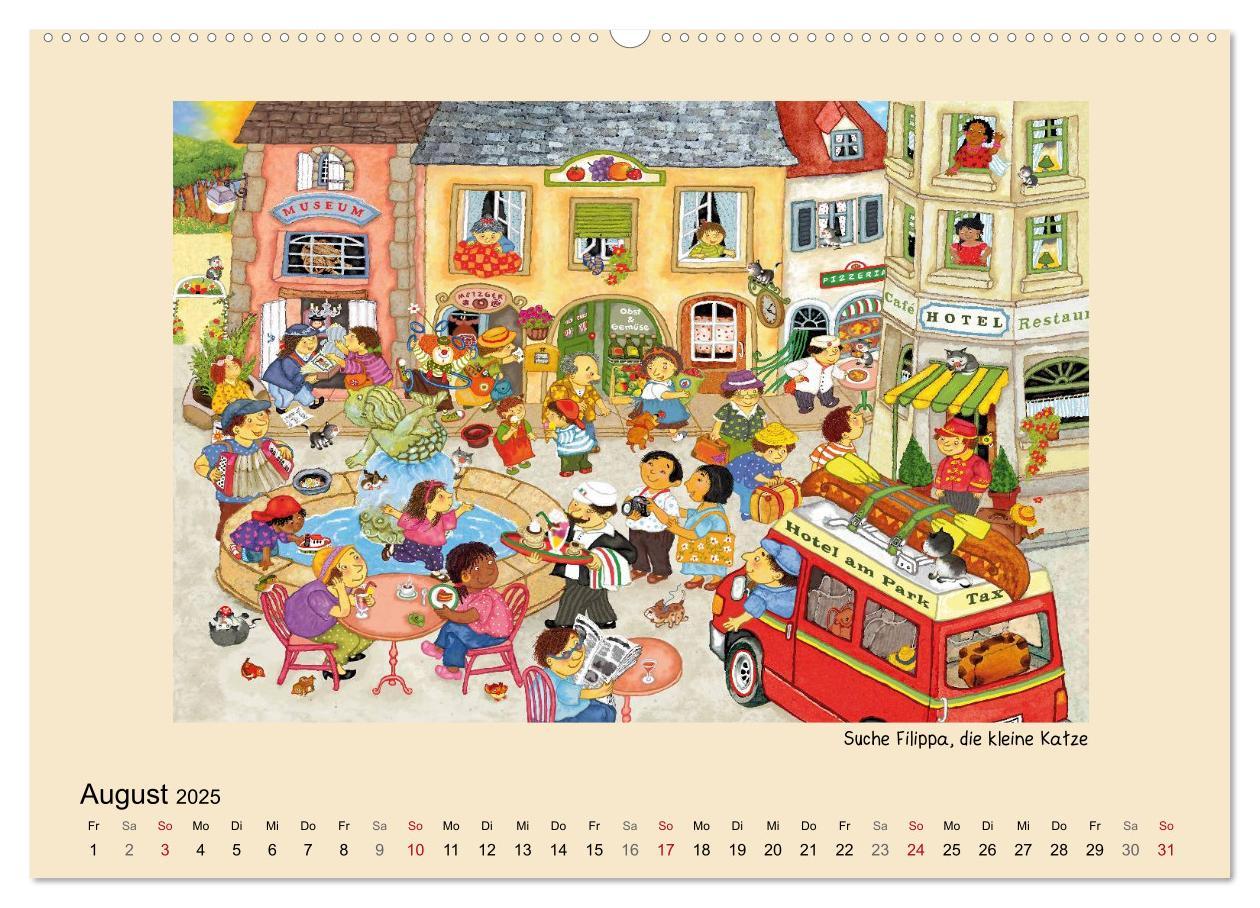 Bild: 9783435834839 | Wimmelbilder (Wandkalender 2025 DIN A2 quer), CALVENDO Monatskalender