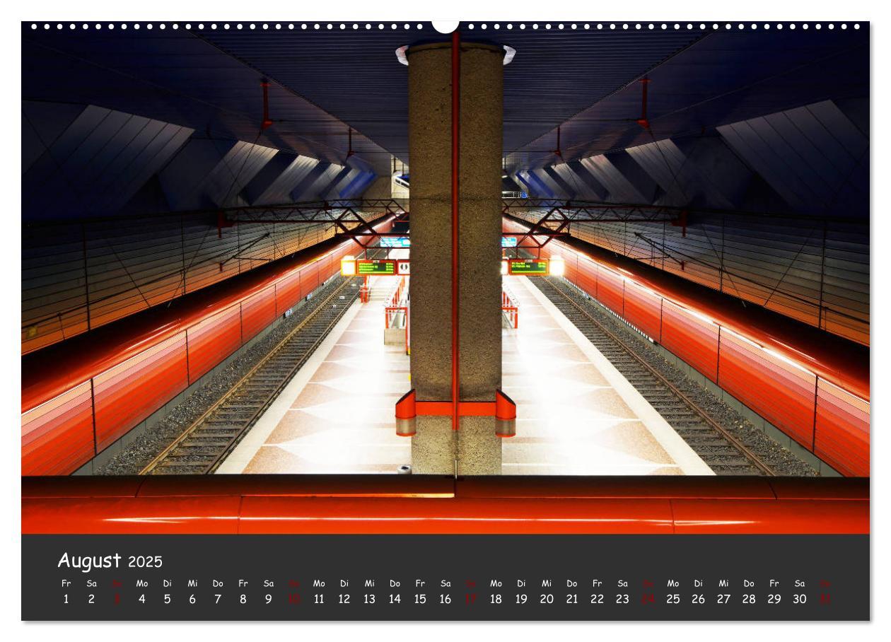 Bild: 9783435317141 | U-Bahn-Stationen des Westens (Wandkalender 2025 DIN A2 quer),...