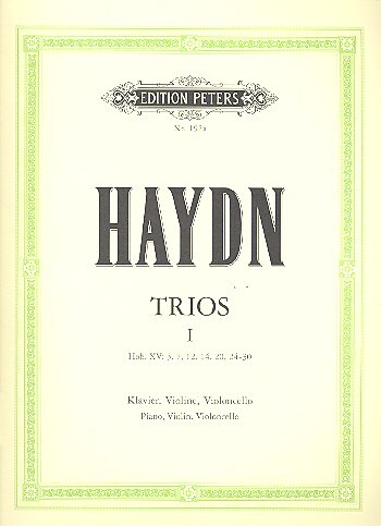 Cover: 9790014002589 | Klaviertrios 1 | Franz Joseph Haydn | Buch | Edition Peters