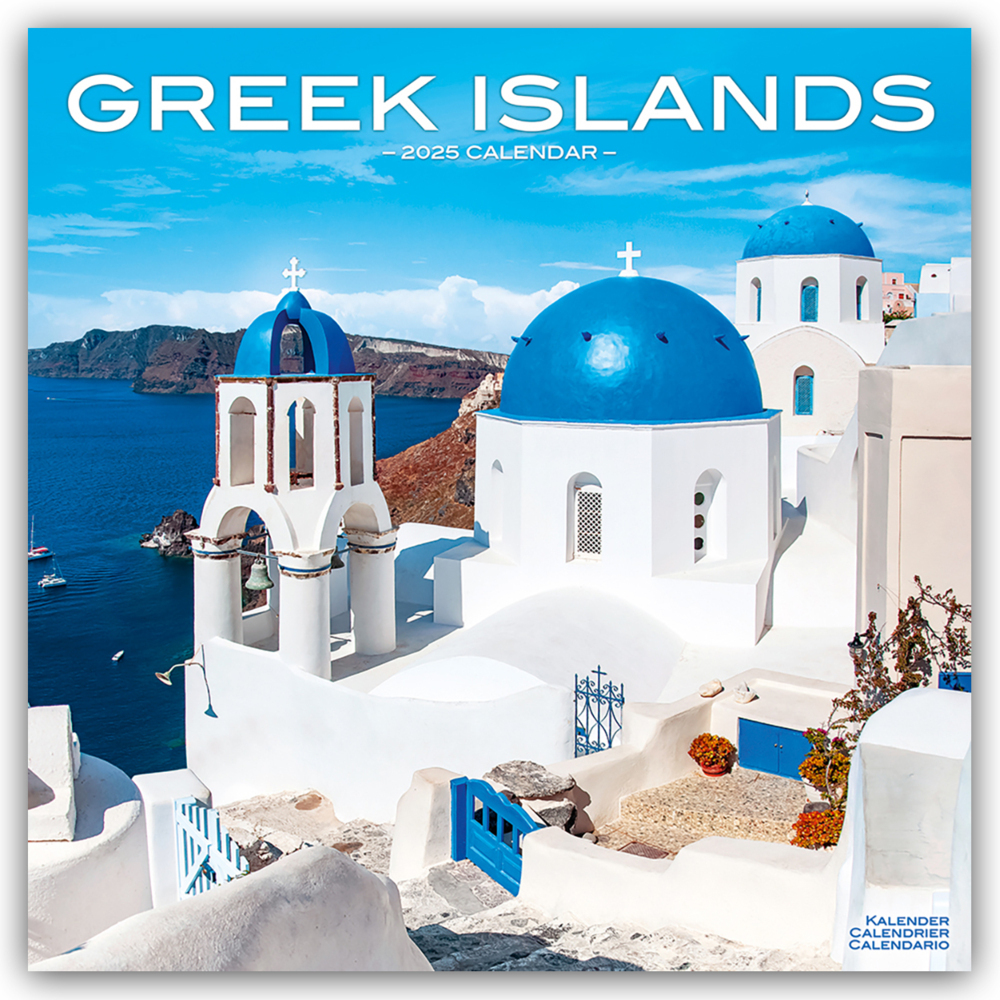 Cover: 9781804604687 | Greek Islands - Griechische Inseln 2025 - 16-Monatskalender | Ltd