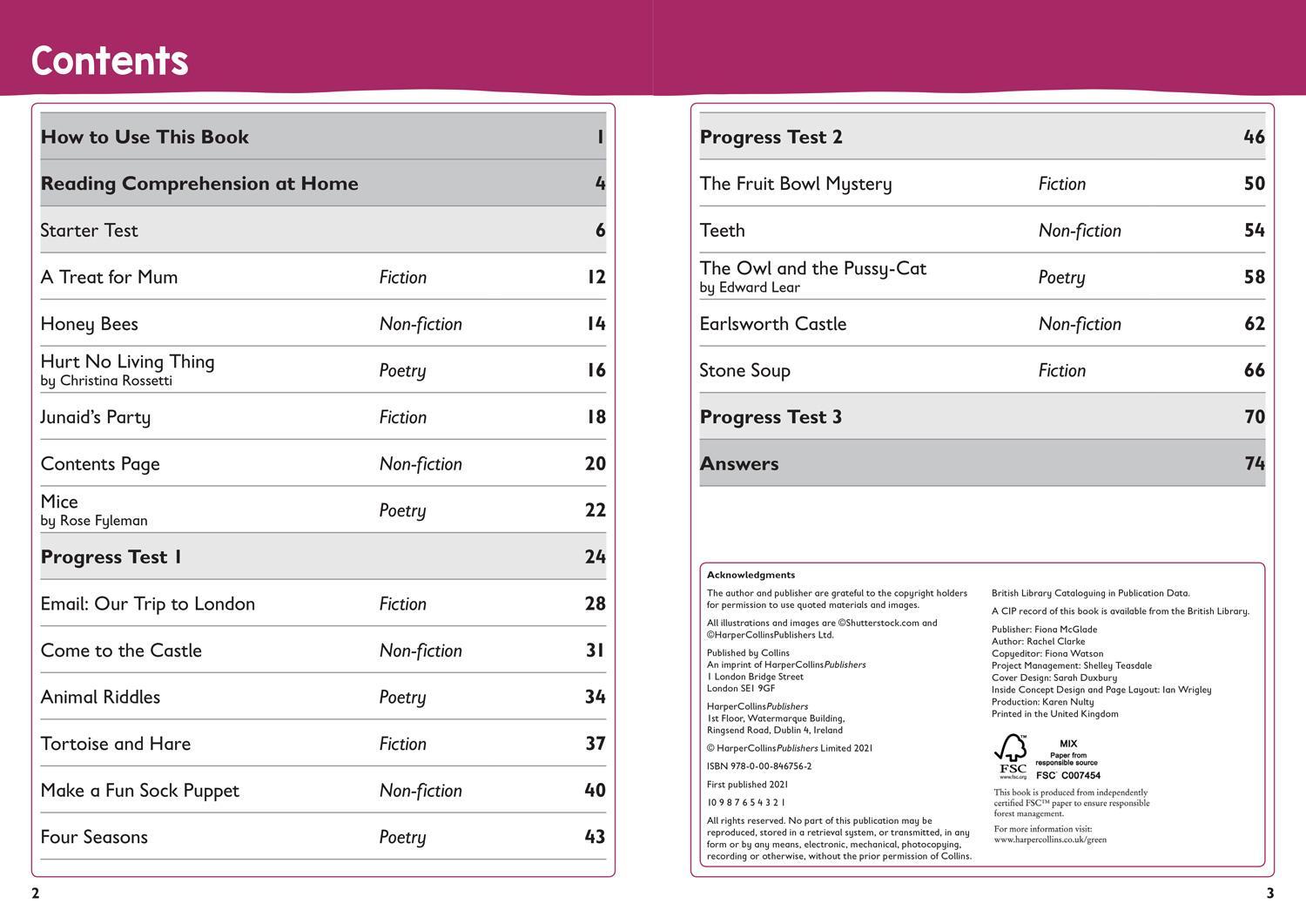 Bild: 9780008467562 | Year 2 Reading Comprehension Targeted Practice Workbook | Collins Ks1