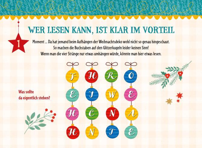 Bild: 9783780613967 | 24 knifflig-coole Weihnachtsrätsel | Der Rätseladventskalender | Buch