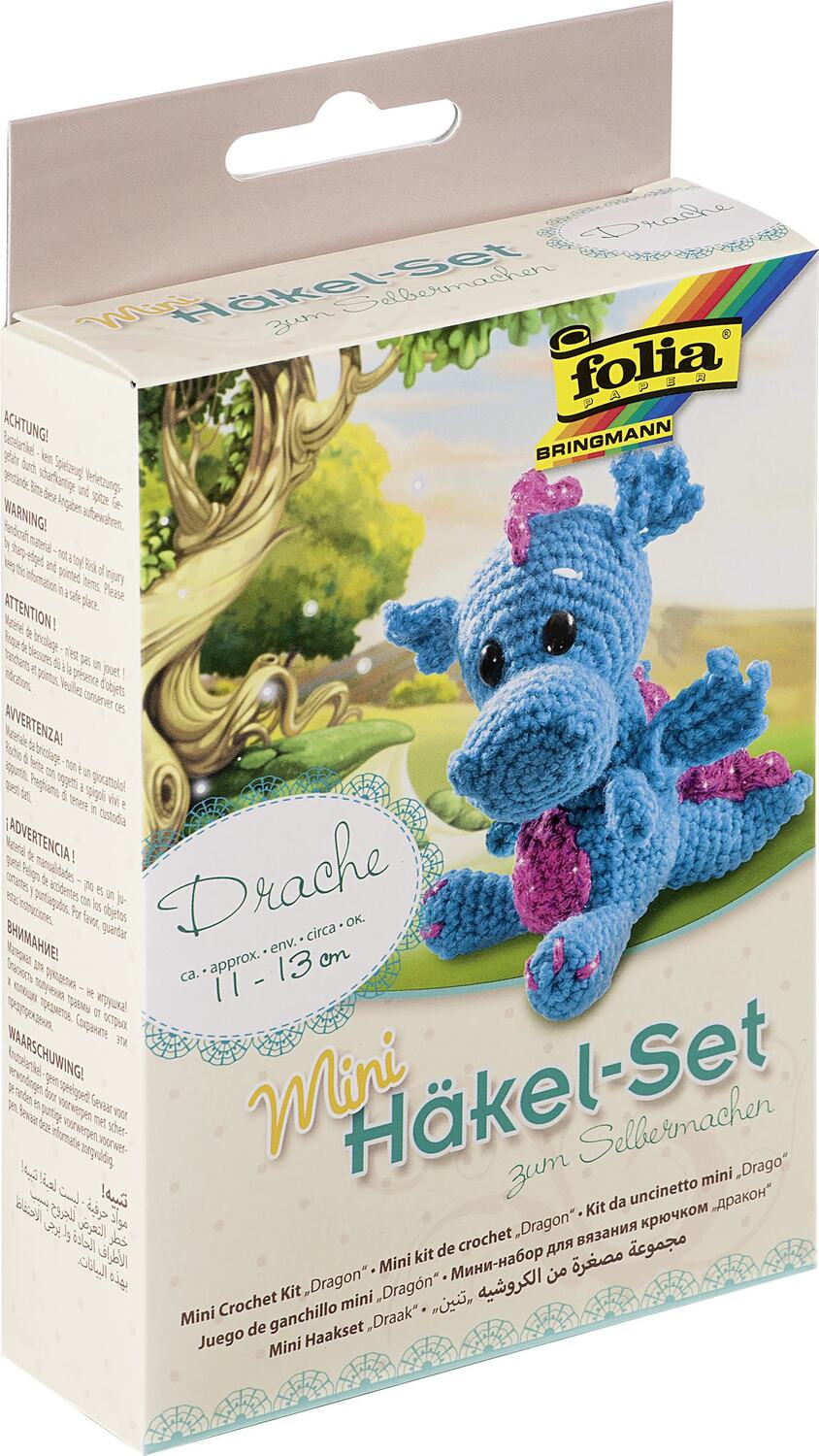 Cover: 4001868093261 | Folia Mini-Häkelset DRACHE | Folia Mini-Häkelset | 23911 | 2022