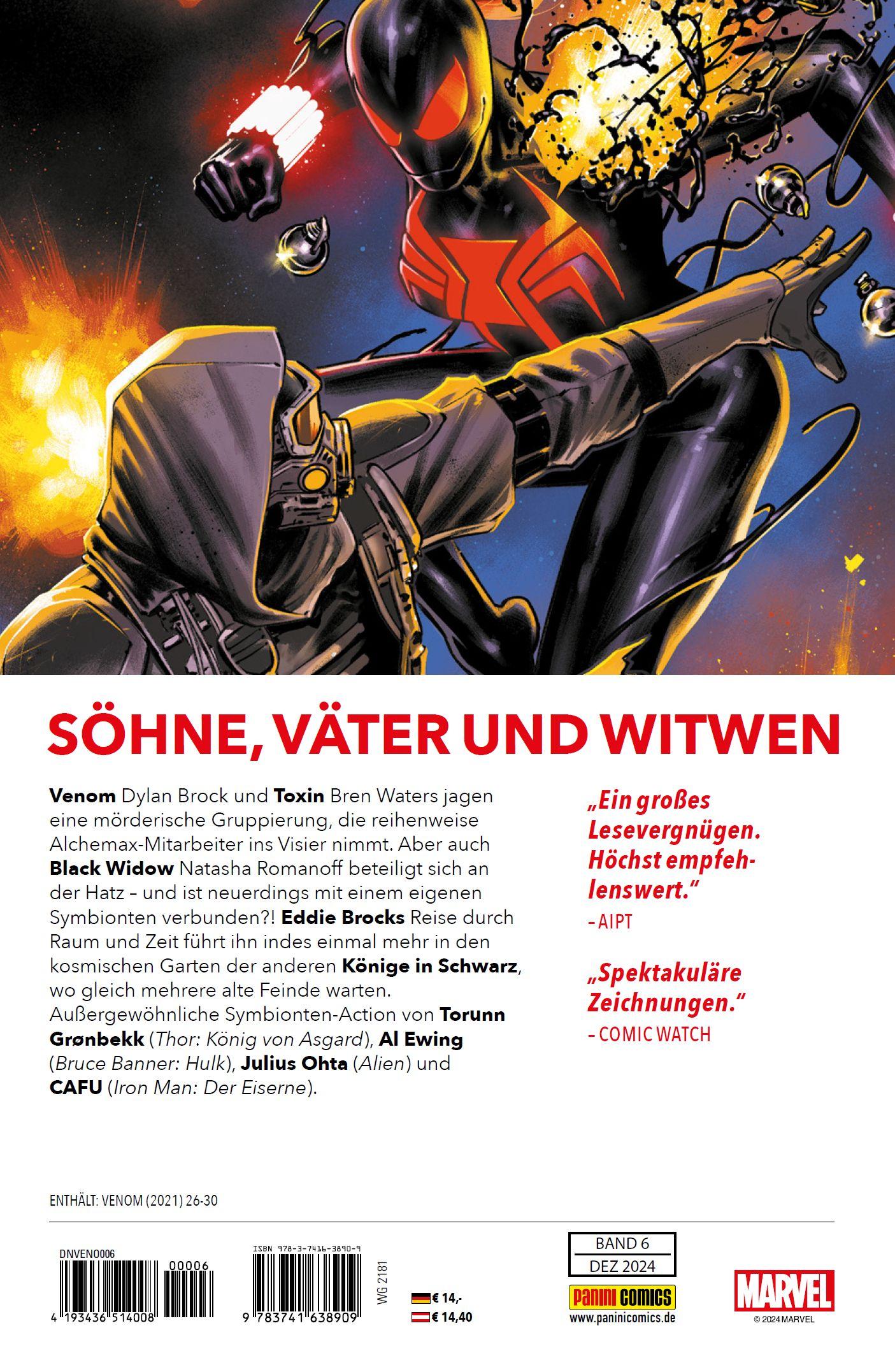 Rückseite: 9783741638909 | Venom: Erbe des Königs | Bd. 6: Black Widows Symbiose | Taschenbuch