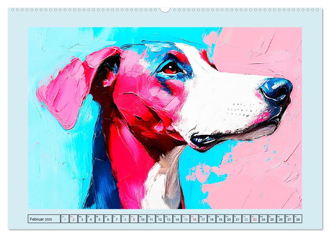 Bild: 9783457200834 | Hunde Paintings. Moderne Portraits in Öloptik (Wandkalender 2025...