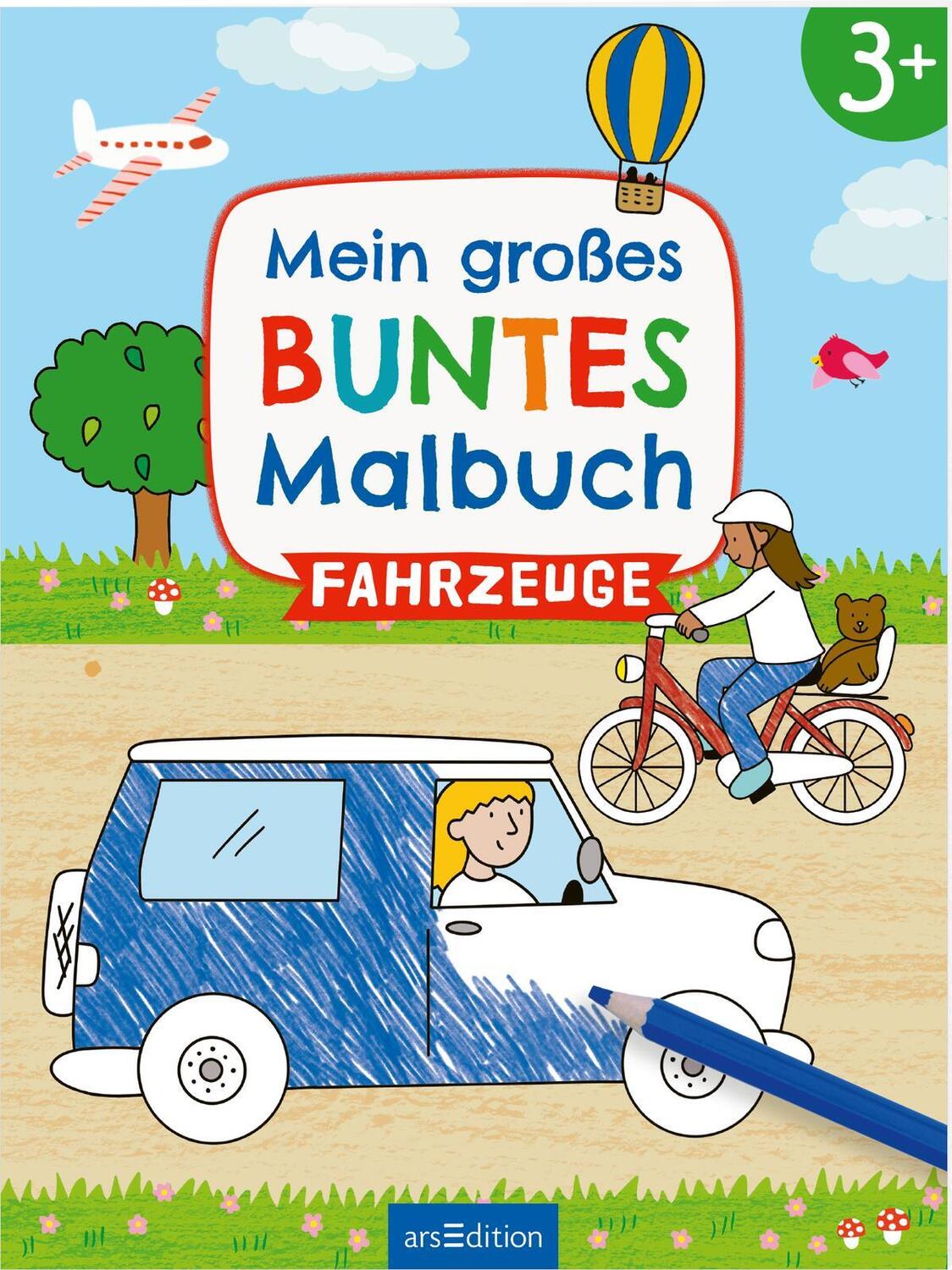 Cover: 9783845856384 | Mein großes buntes Malbuch - Fahrzeuge | ab 3 Jahren | Broschüre