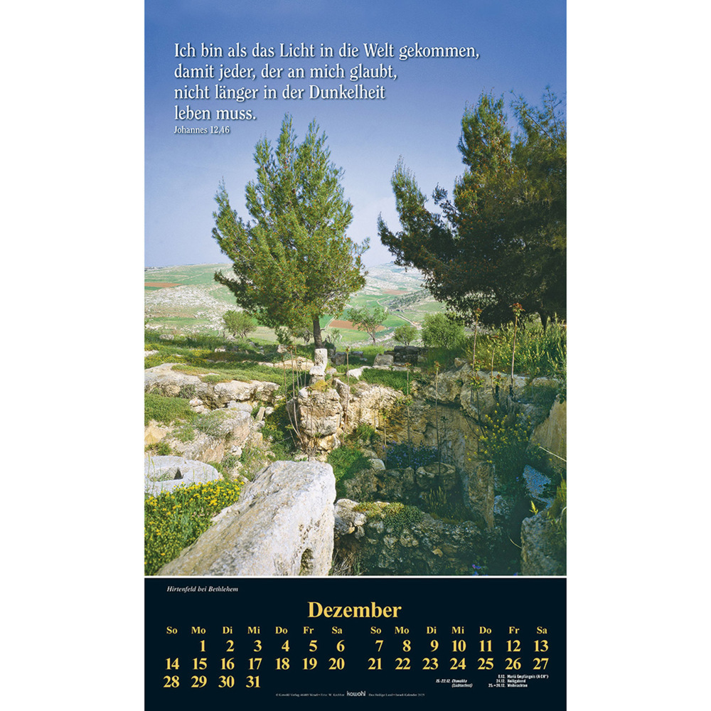 Bild: 9783754870051 | Das Heilige Land 2025 | Israel-Kalender | Willi Krebber | Kalender