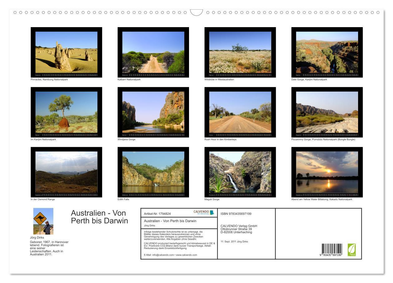 Bild: 9783435697199 | Australien - Von Perth bis Darwin (Wandkalender 2025 DIN A2 quer),...