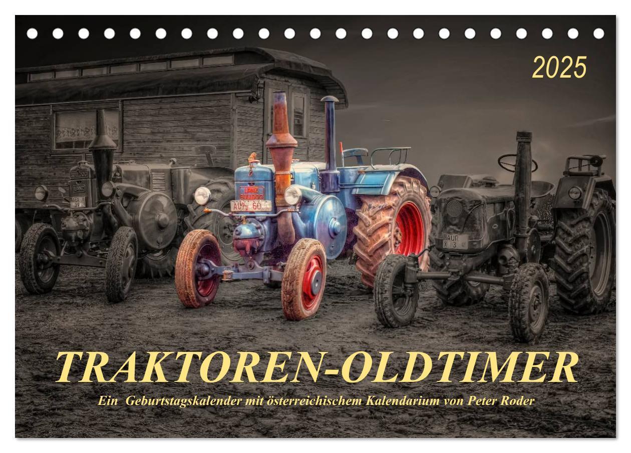 Cover: 9783435585229 | Traktoren - Oldtimer (Tischkalender 2025 DIN A5 quer), CALVENDO...