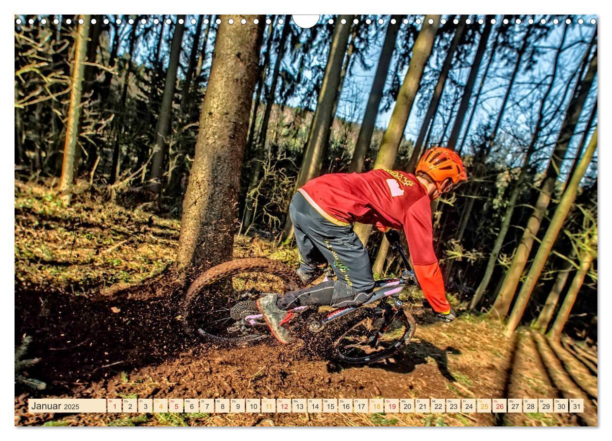 Bild: 9783435259335 | Mountainbike extrem (Wandkalender 2025 DIN A3 quer), CALVENDO...