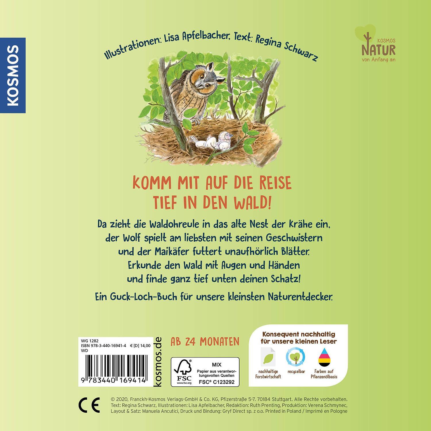 Bild: 9783440169414 | Guck mal tief in den Wald | Lisa Apfelbacher (u. a.) | Buch | 24 S.