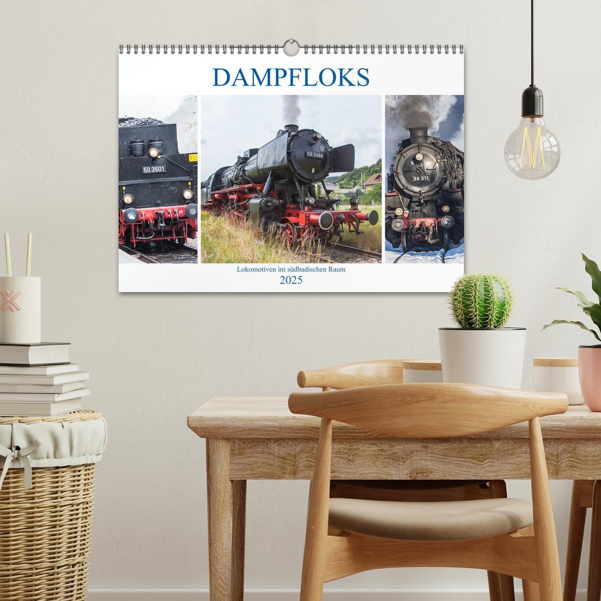 Bild: 9783435362226 | Dampfloks im südbadischen Raum (Wandkalender 2025 DIN A3 quer),...