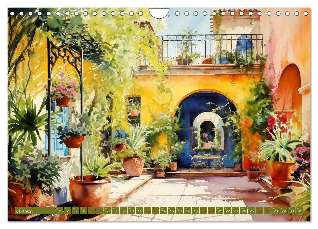 Bild: 9783383834288 | Lauschige Gartenecken (Wandkalender 2025 DIN A4 quer), CALVENDO...