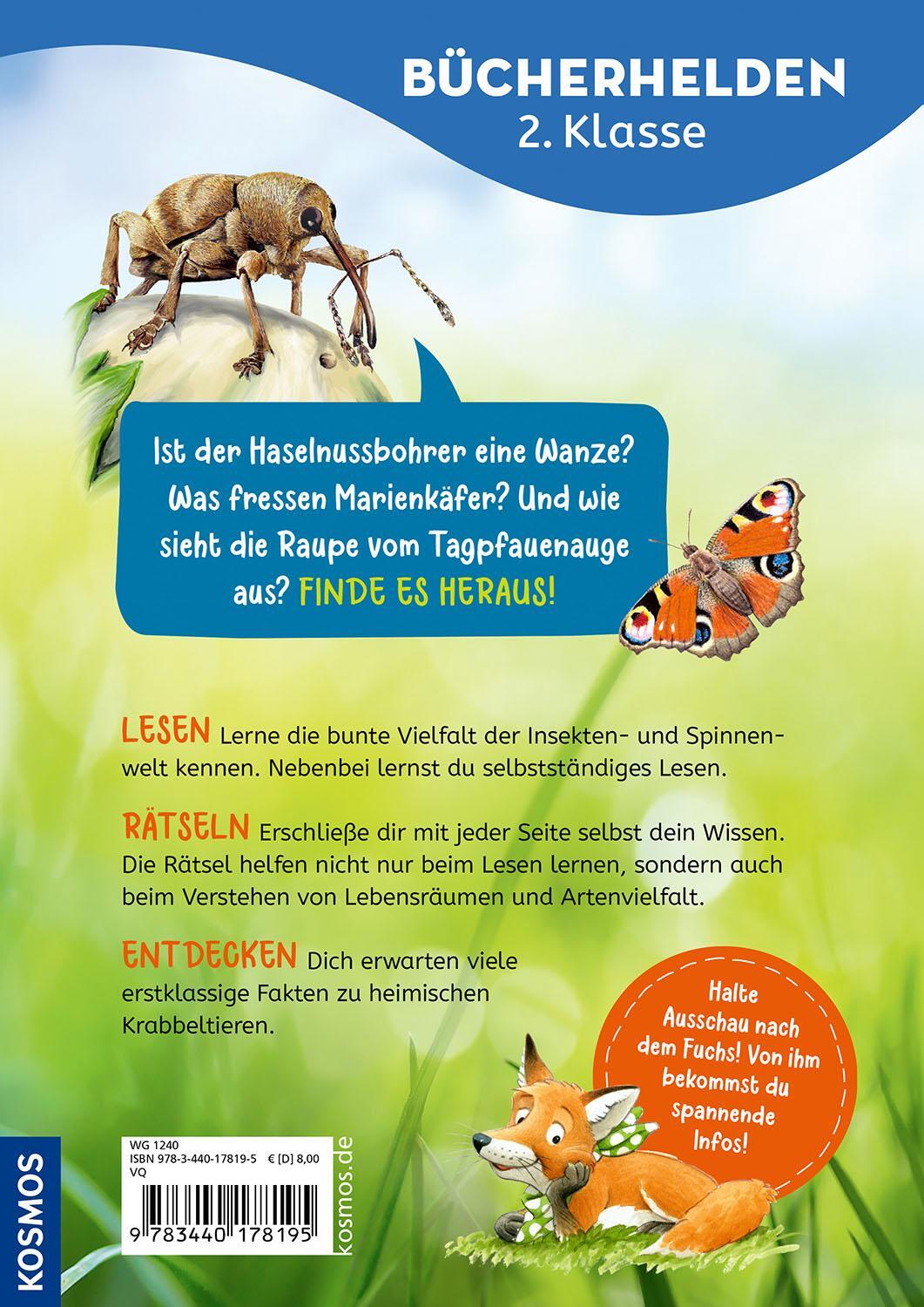 Bild: 9783440178195 | Lesen lernen mit Naturrätseln, Bücherhelden 2. Klasse, Insekten &amp;...