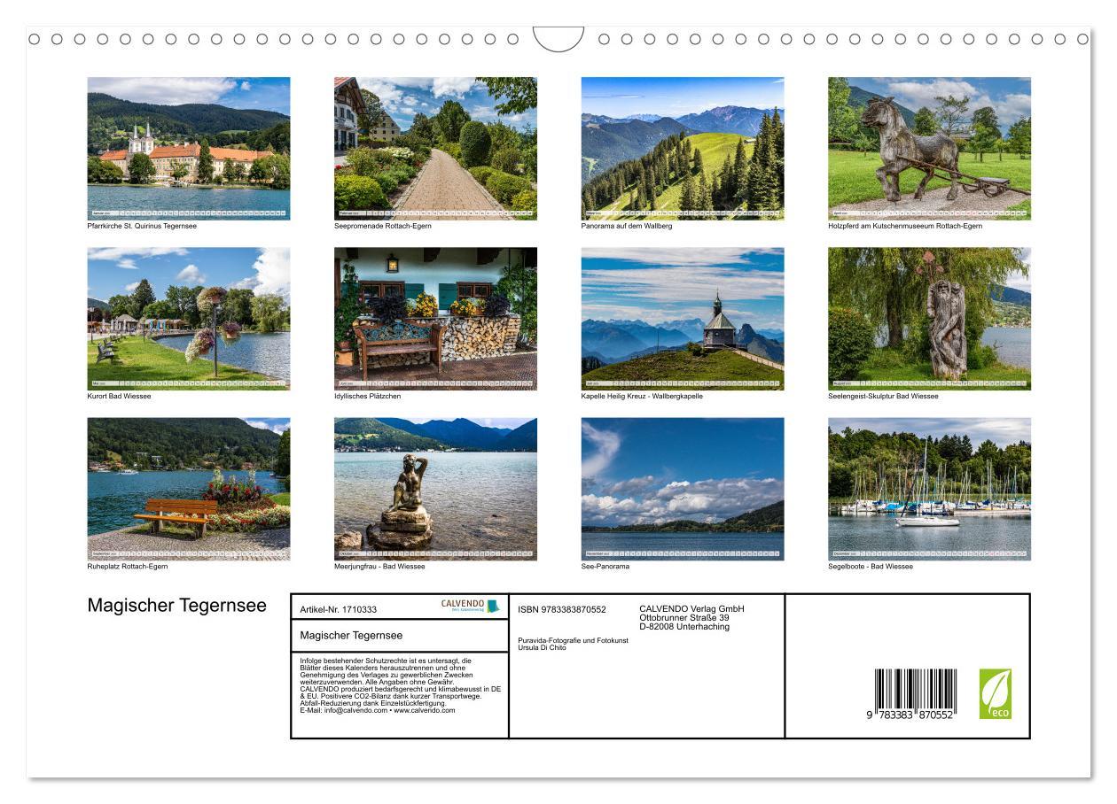 Bild: 9783383870552 | Magischer Tegernsee (Wandkalender 2025 DIN A3 quer), CALVENDO...