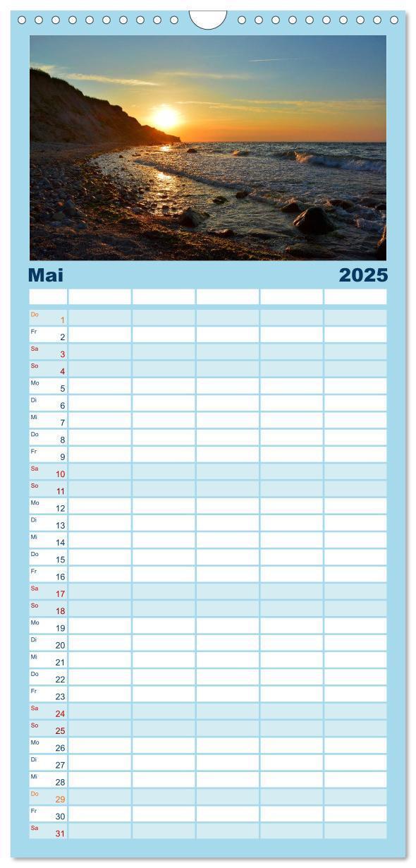 Bild: 9783457115466 | Familienplaner 2025 - MEER - Mehr! mit 5 Spalten (Wandkalender, 21...