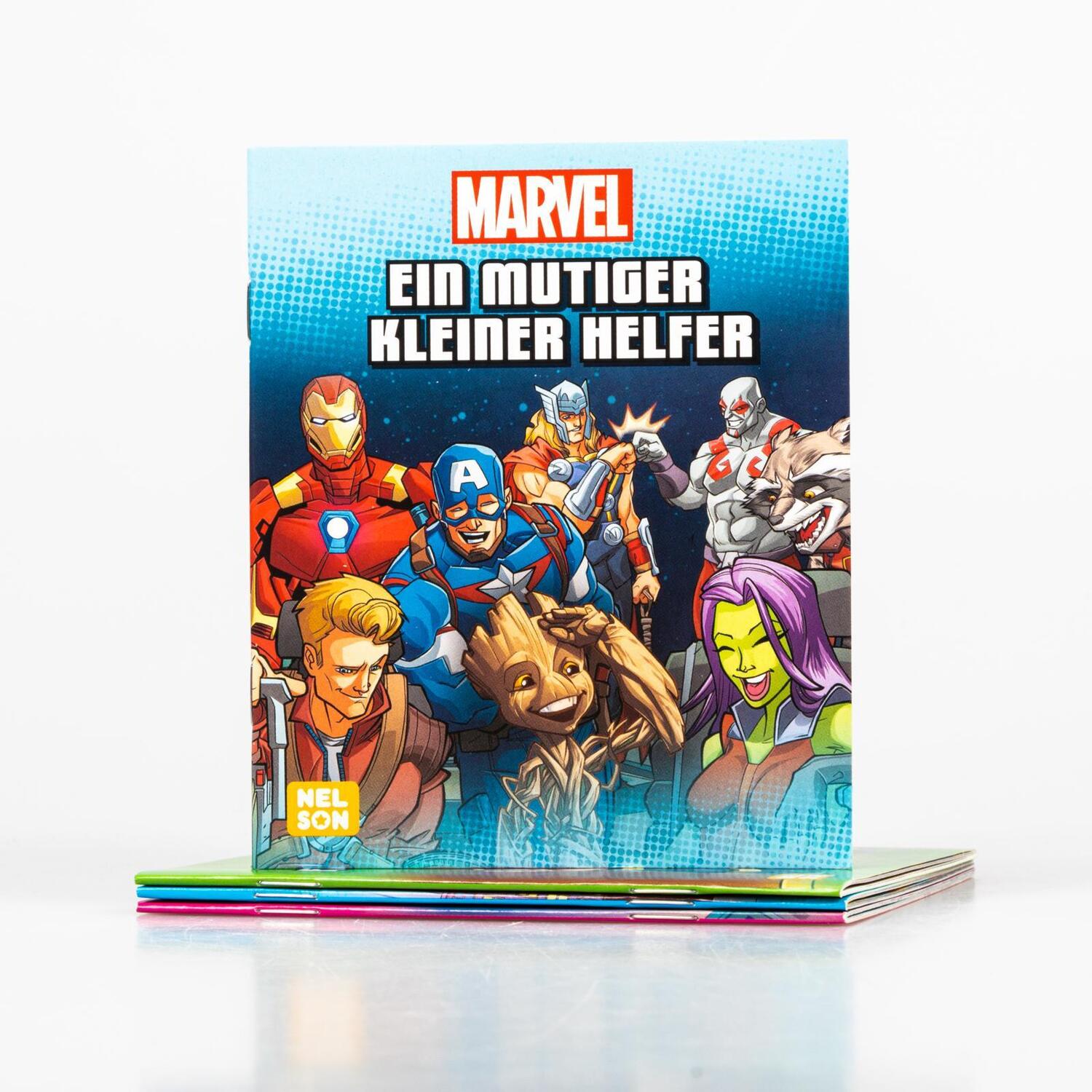 Bild: 9783845123417 | Nelson Mini-Bücher: 4er Marvel 1-4 | Box | Nelson Mini-Bücher | 20 S.