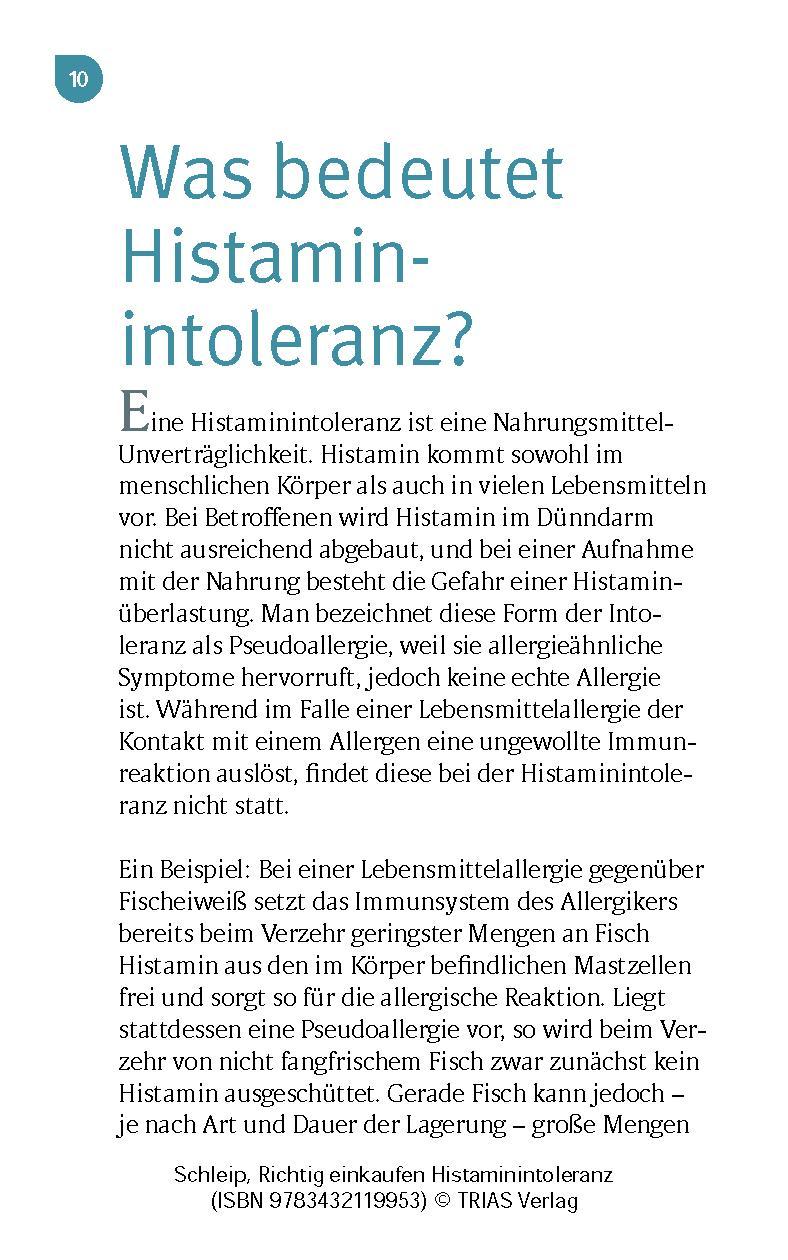 Bild: 9783432119953 | Richtig einkaufen Histamin-Intoleranz | Thilo Schleip | Taschenbuch