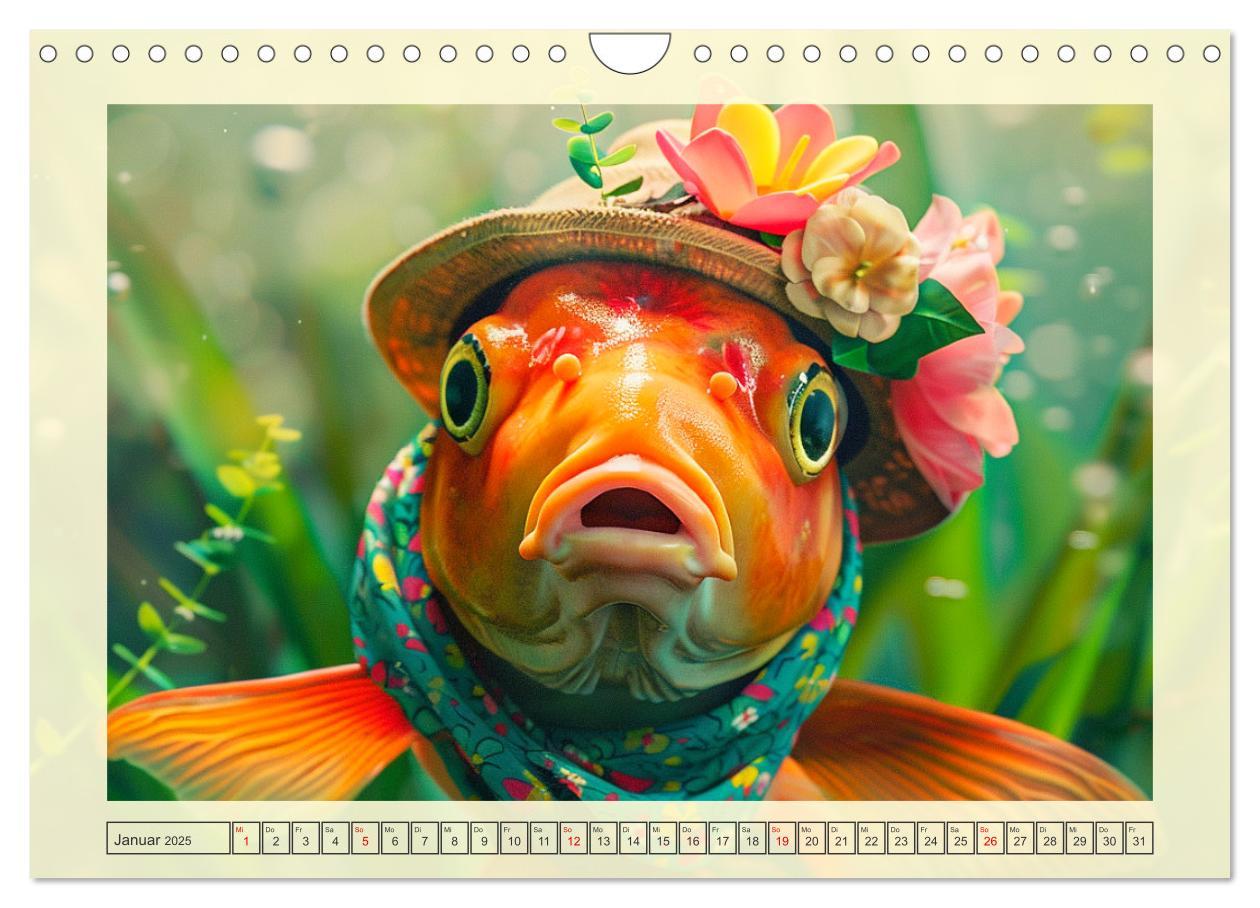 Bild: 9783435463763 | Fashion-Fisch. Die lustige Welt der Unterwasser-Mode (Wandkalender...