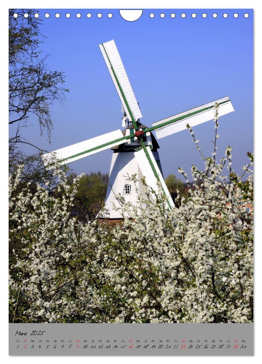 Bild: 9783457030660 | Windmühlen in Norddeutschland (Wandkalender 2025 DIN A4 hoch),...