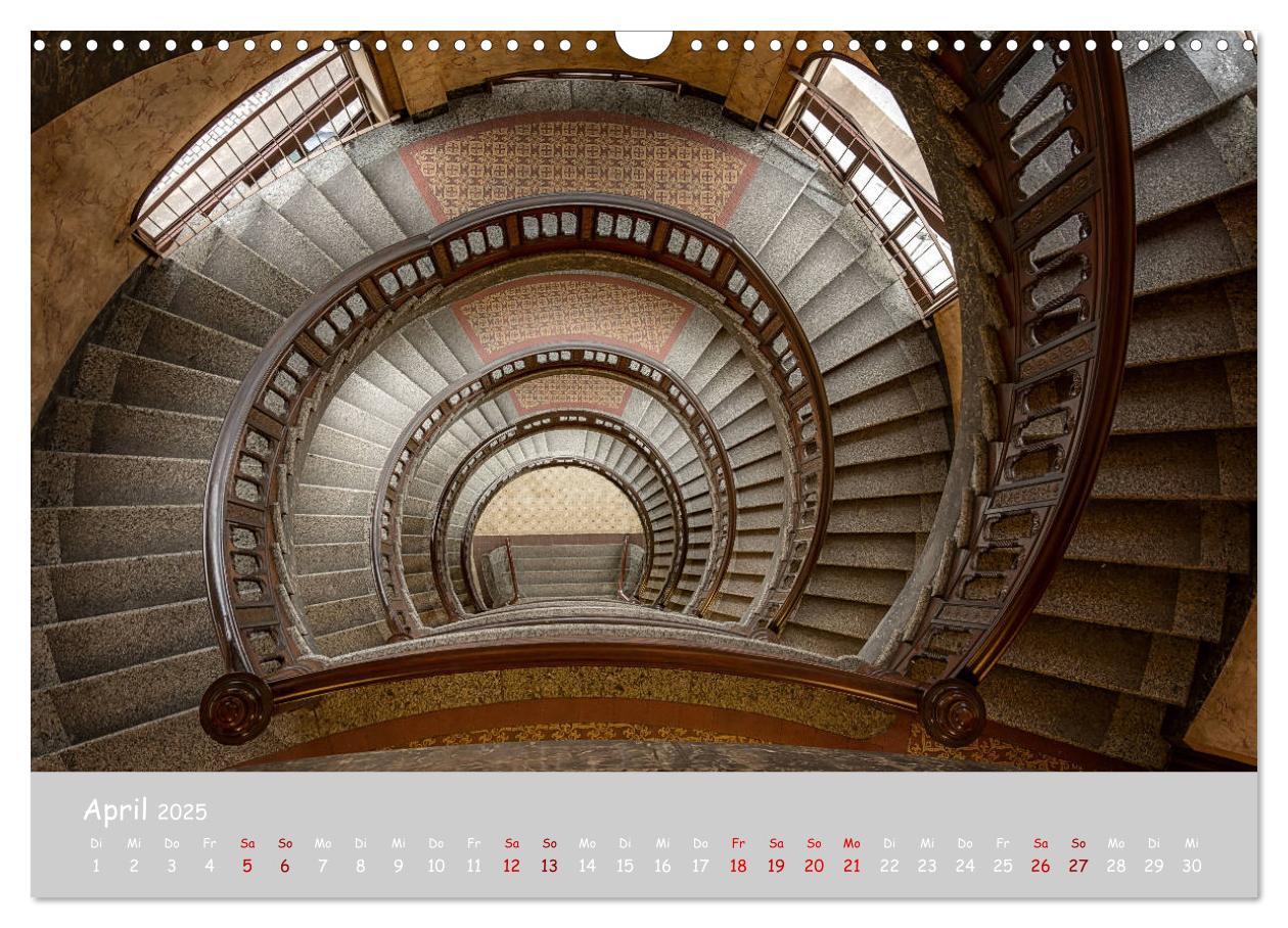 Bild: 9783435322664 | Hamburger Treppenspiralen (Wandkalender 2025 DIN A3 quer), CALVENDO...